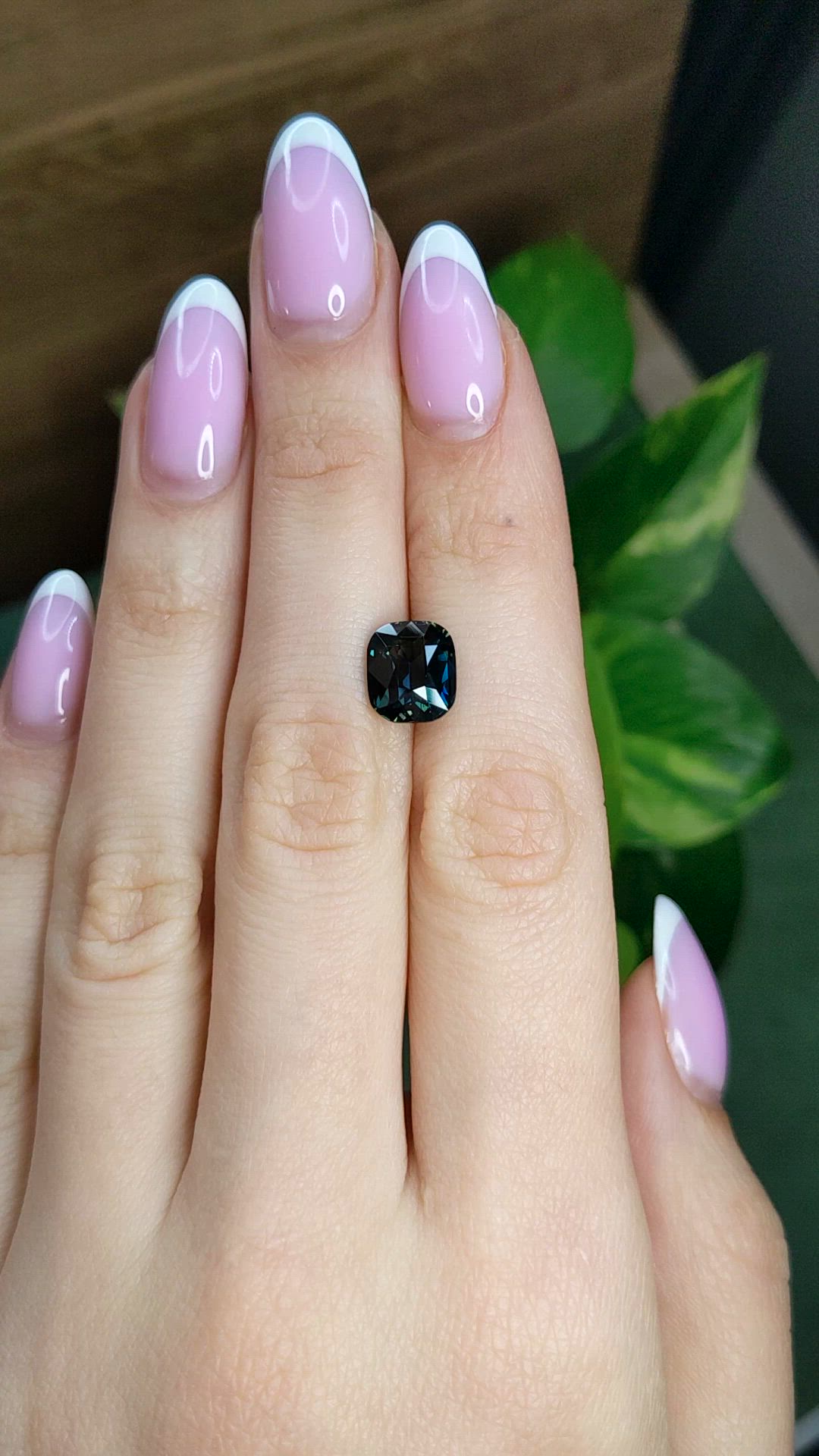 4.12 Ct. Greenish Blue Sapphire Size Video