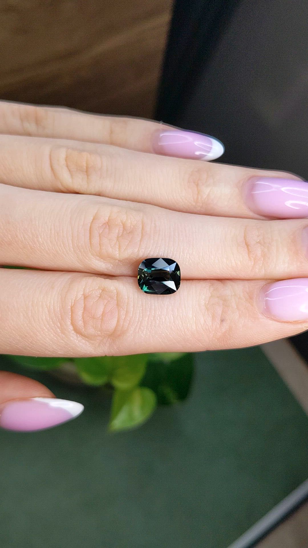 4.12 Ct. Greenish Blue Sapphire Size Video