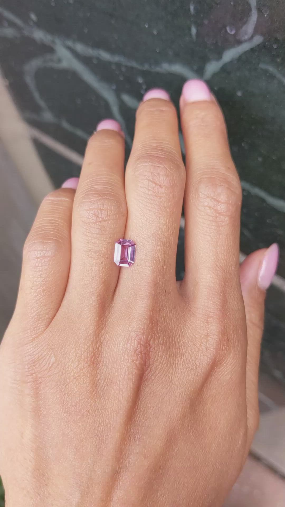 1.18 Ct. Pink Sapphire from Ceylon (Sri Lanka) Size Video
