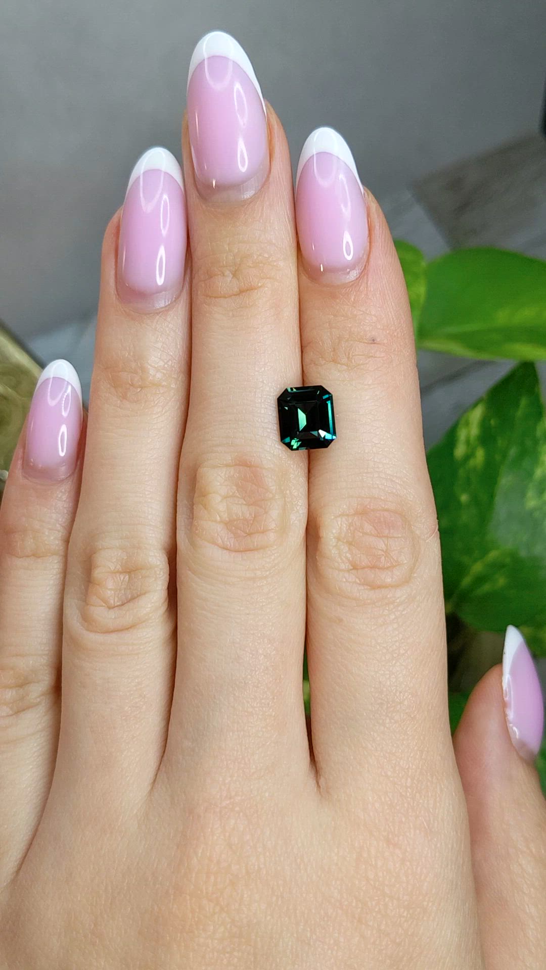 3.01 Ct. Bluish Green Sapphire from Australia Size Video