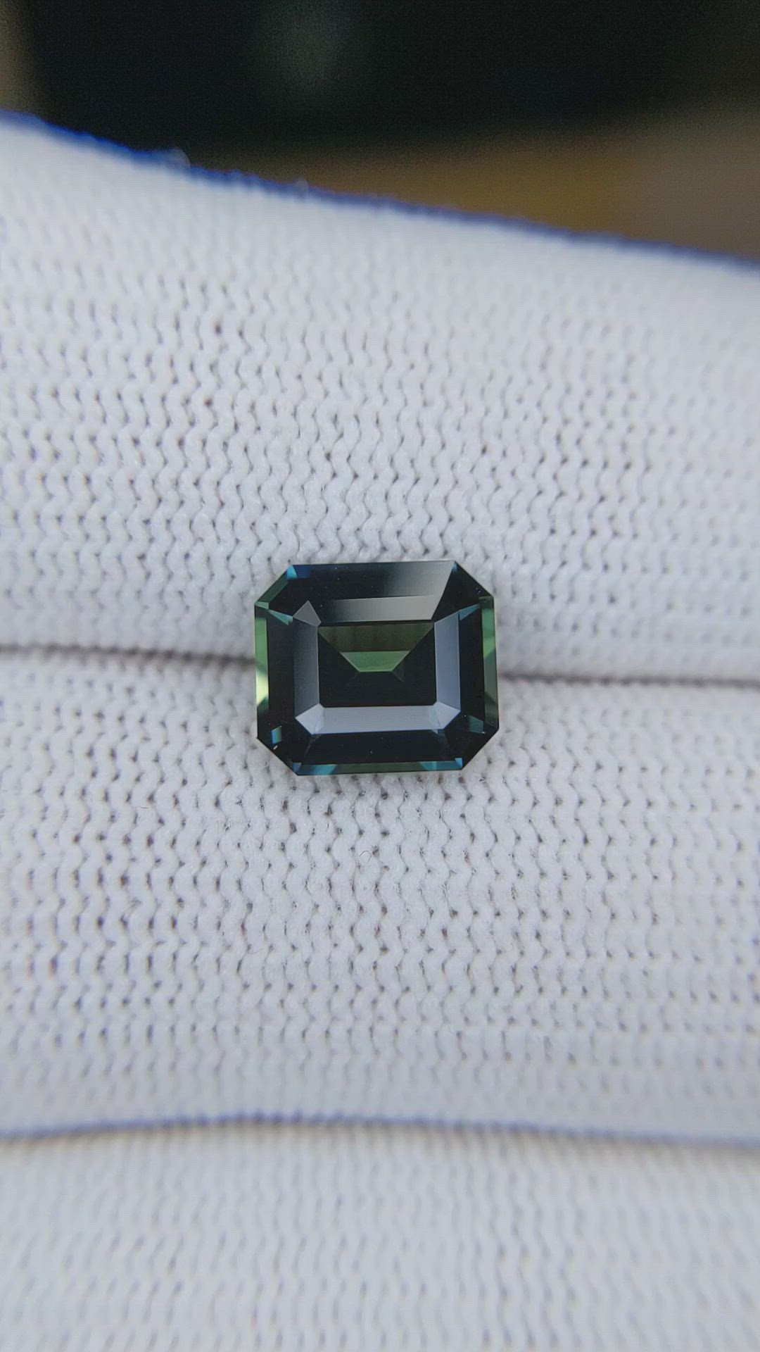 3.01 Ct. Bluish Green Sapphire from Australia Size Video