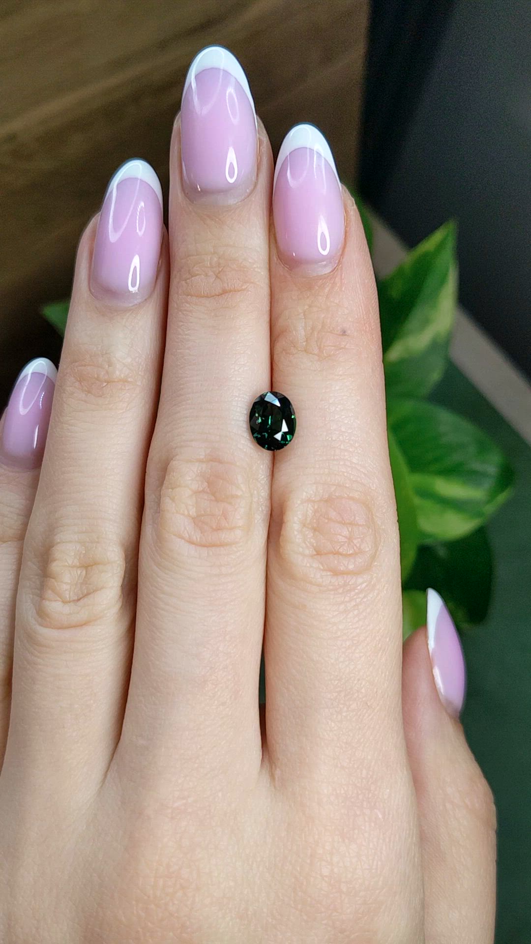 2.23 Ct. Green Sapphire from Madagascar Size Video
