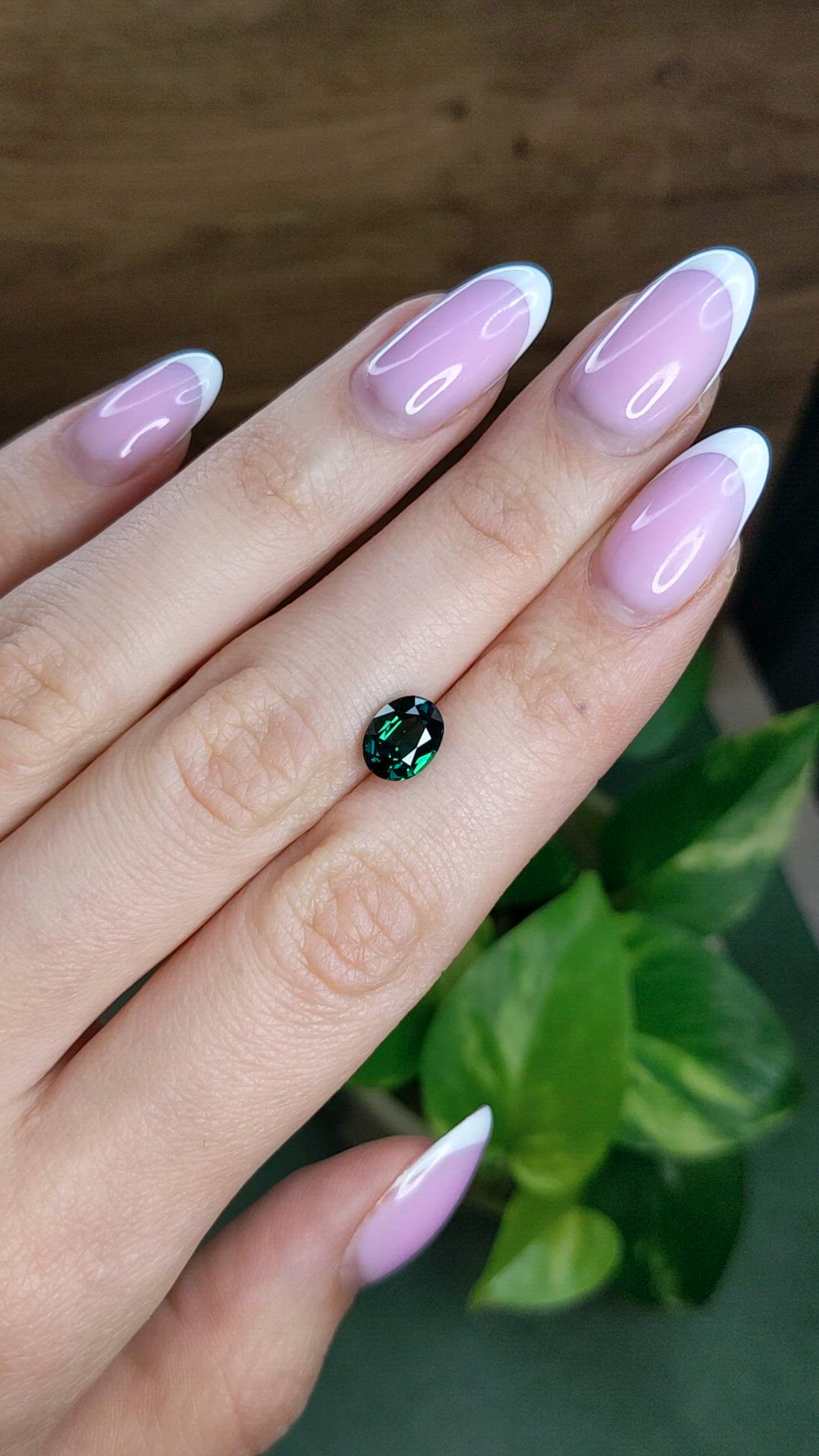 2.23 Ct. Green Sapphire from Madagascar Size Video