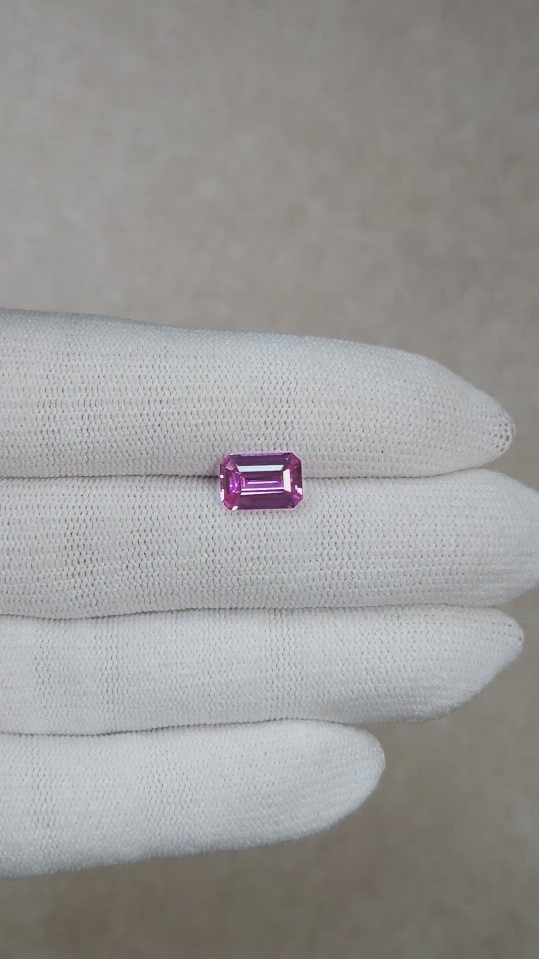 2.62 Ct. Pink Sapphire from Madagascar Size Video