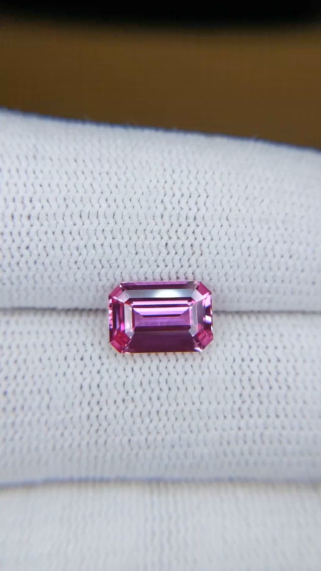 2.62 Ct. Pink Sapphire from Madagascar Size Video
