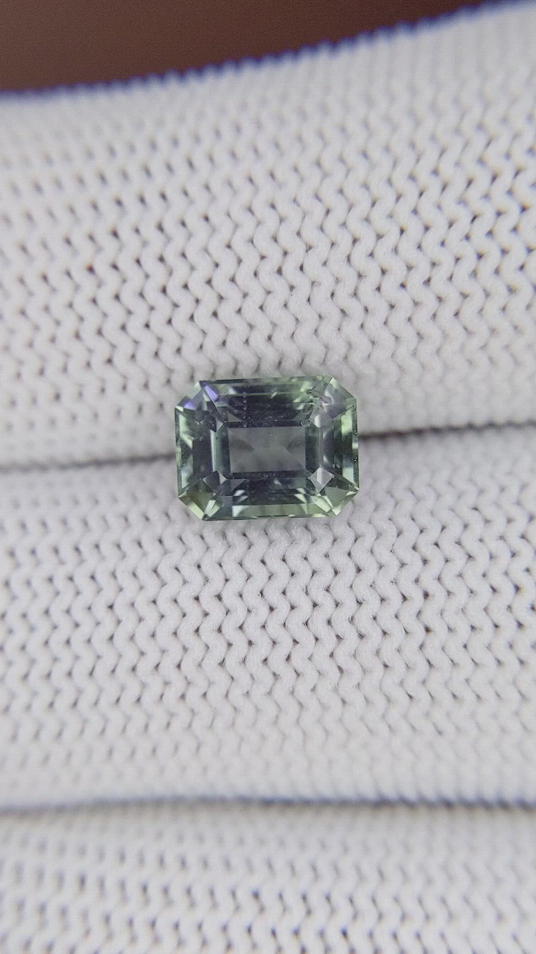 2.95 Ct. Green Sapphire from Madagascar Size Video
