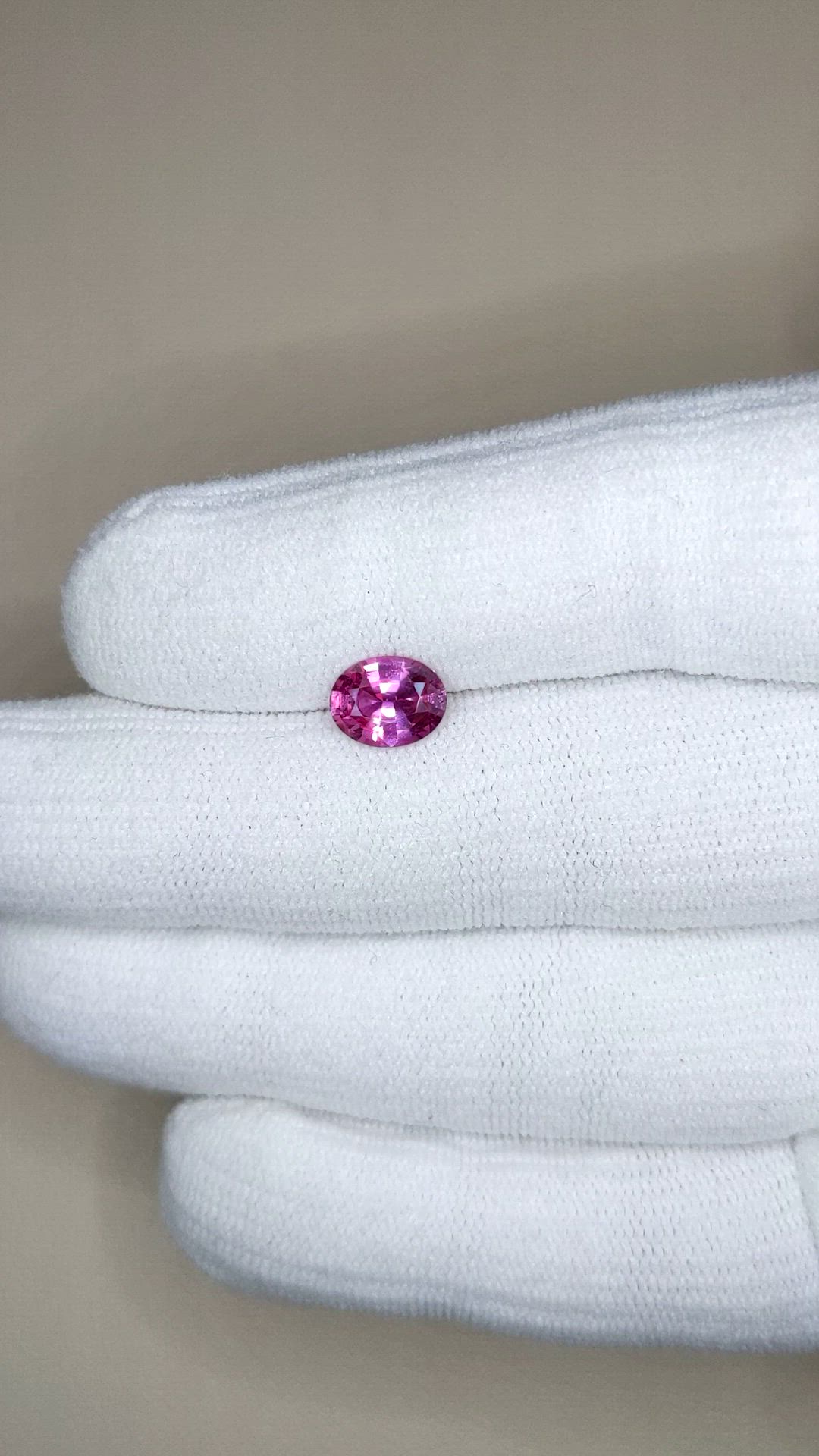 1.59 Ct. Pink Sapphire from Ceylon (Sri Lanka) Size Video
