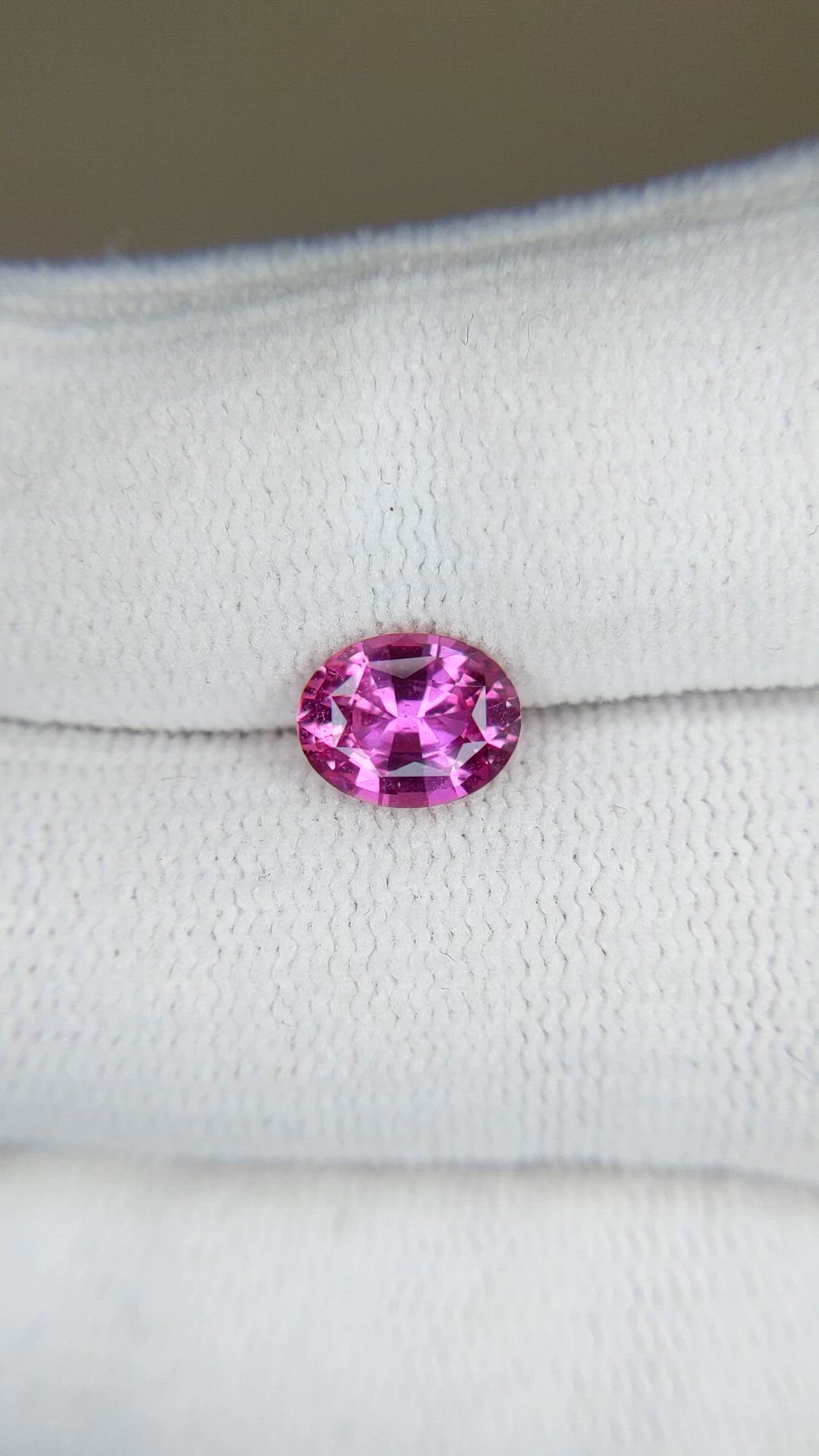 1.59 Ct. Pink Sapphire from Ceylon (Sri Lanka) Size Video