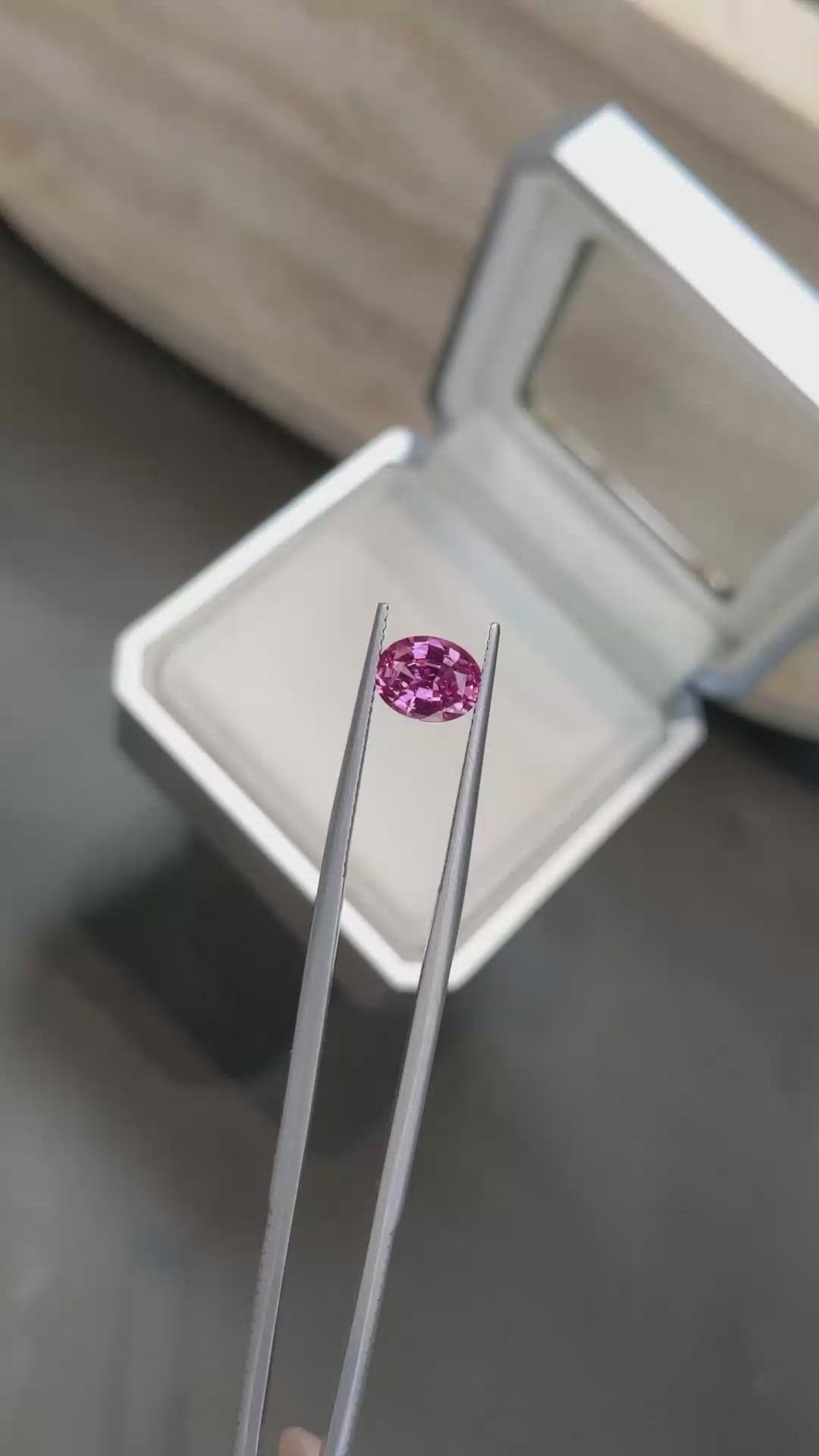 1.59 Ct. Pink Sapphire from Ceylon (Sri Lanka) Size Video