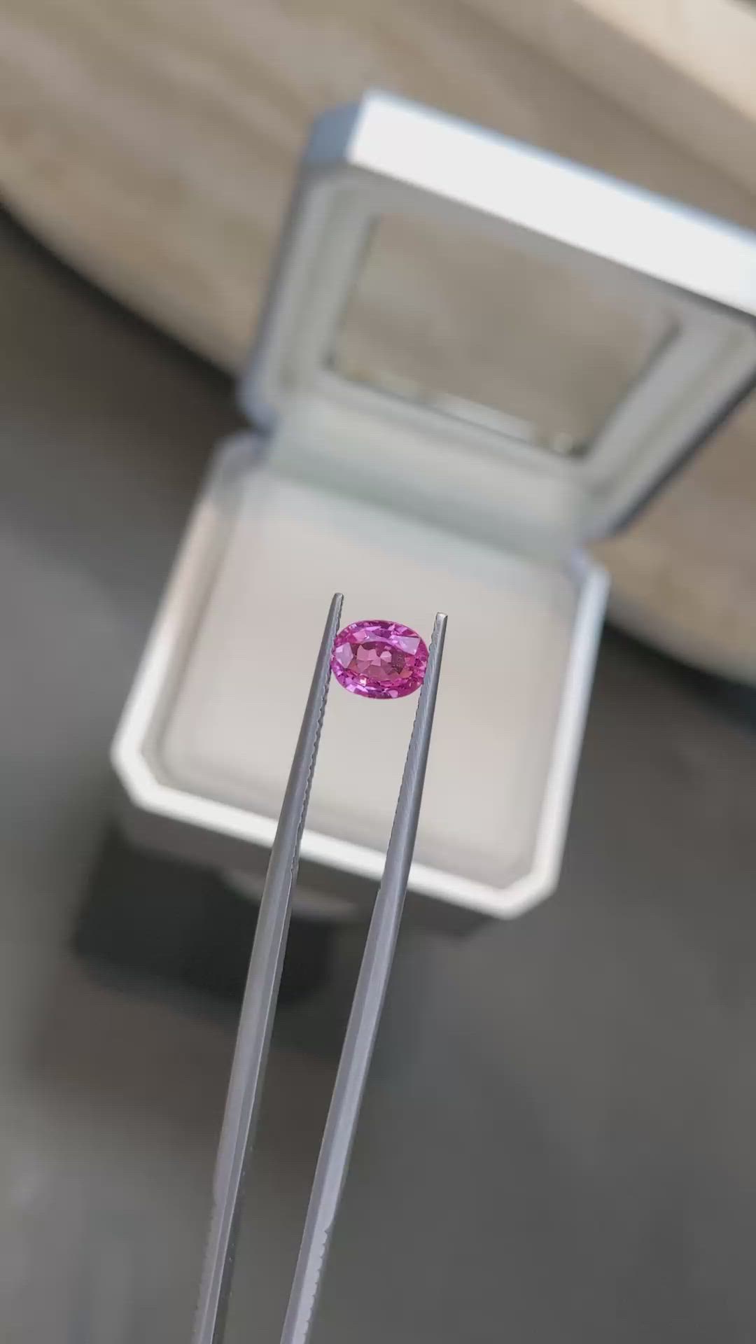 1.06 Ct. Pink Sapphire from Ceylon (Sri Lanka) Size Video