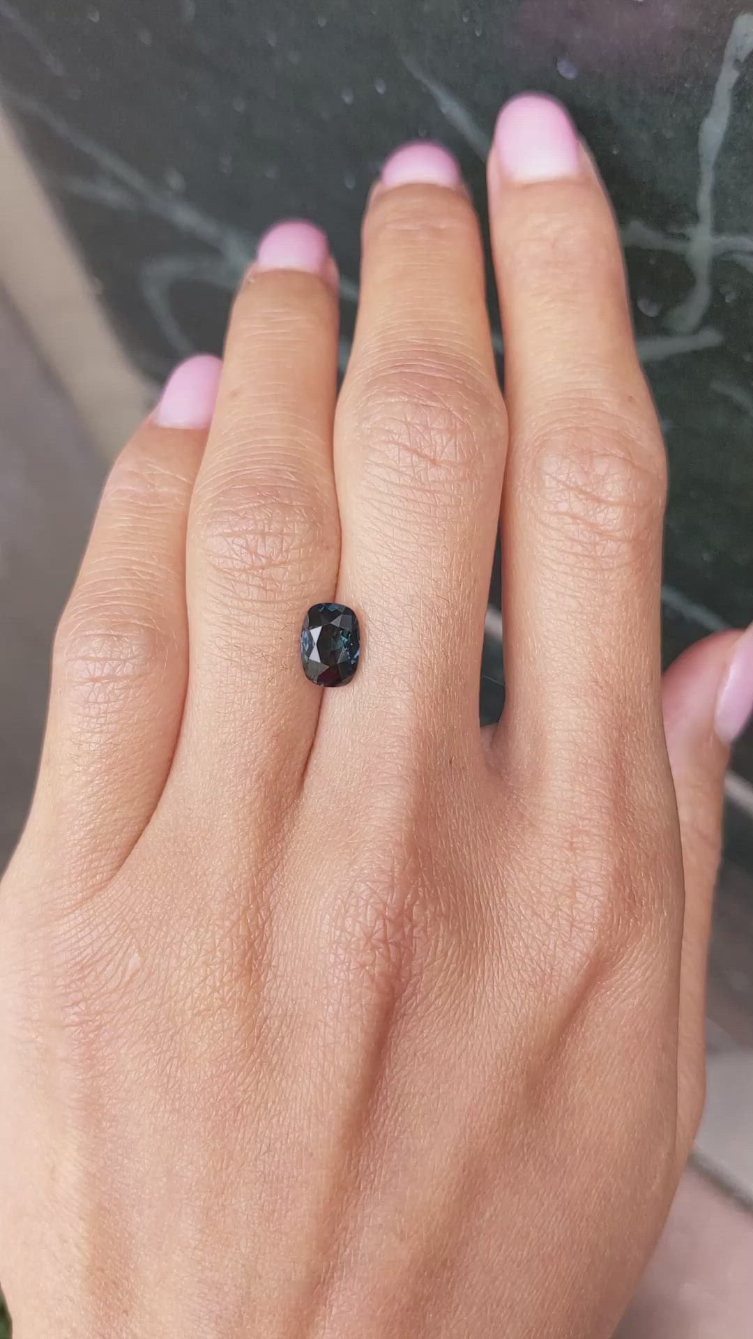 1.86 Ct. Bluish Green Sapphire from Ceylon (Sri Lanka) Size Video