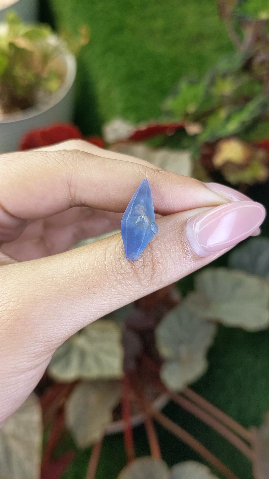 9.36 Ct. Blue Sapphire from Ceylon (Sri Lanka) Size Video