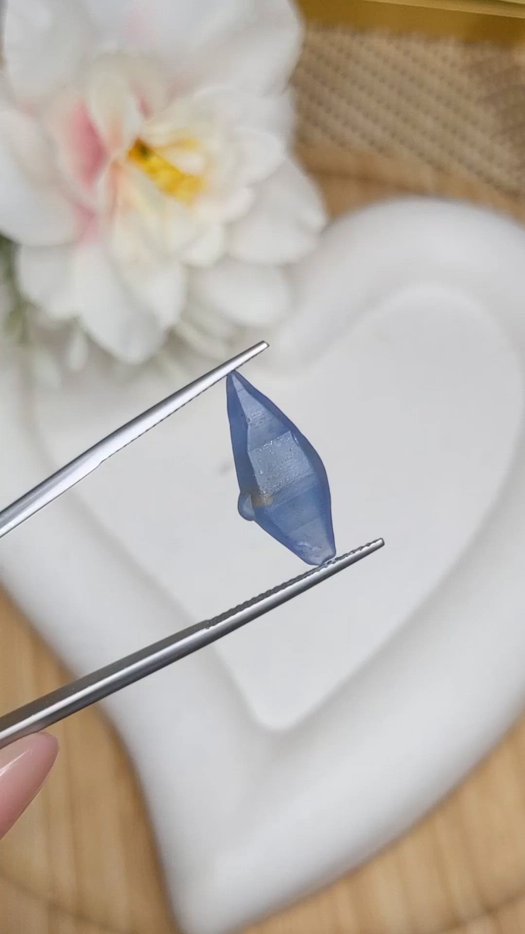 9.36 Ct. Blue Sapphire from Ceylon (Sri Lanka) Size Video