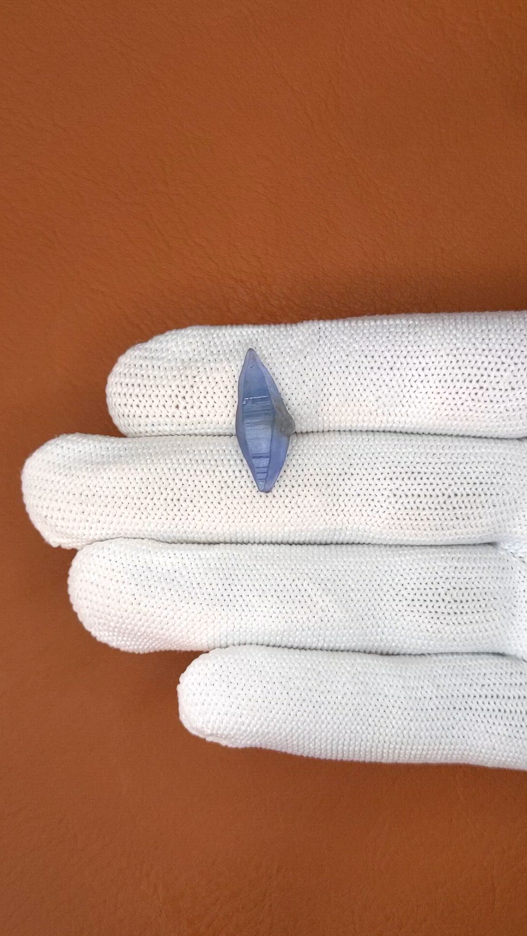 9.36 Ct. Blue Sapphire from Ceylon (Sri Lanka) Size Video