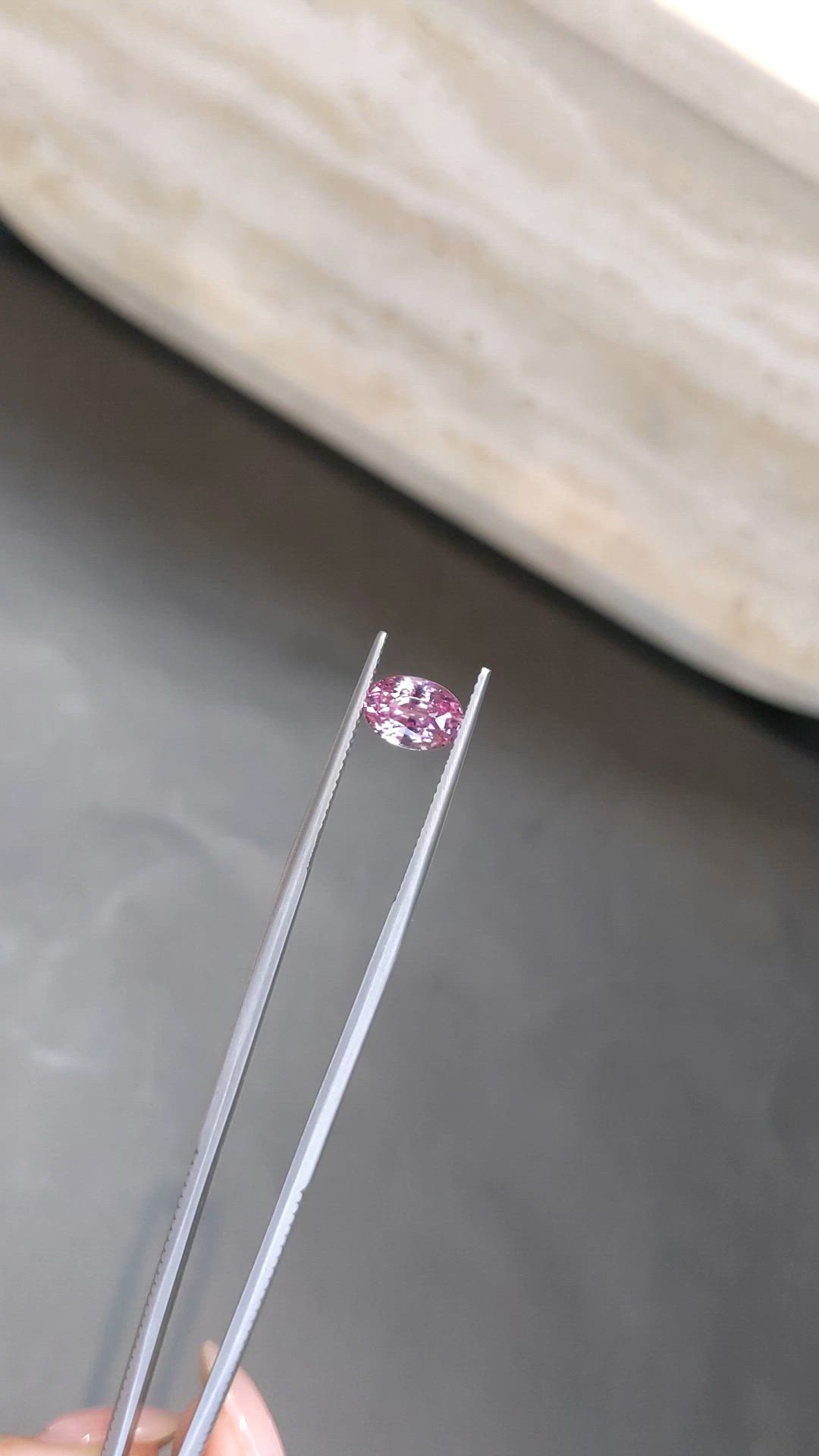 1.88 Ct. Purplish Pink Sapphire from Madagascar Size Video