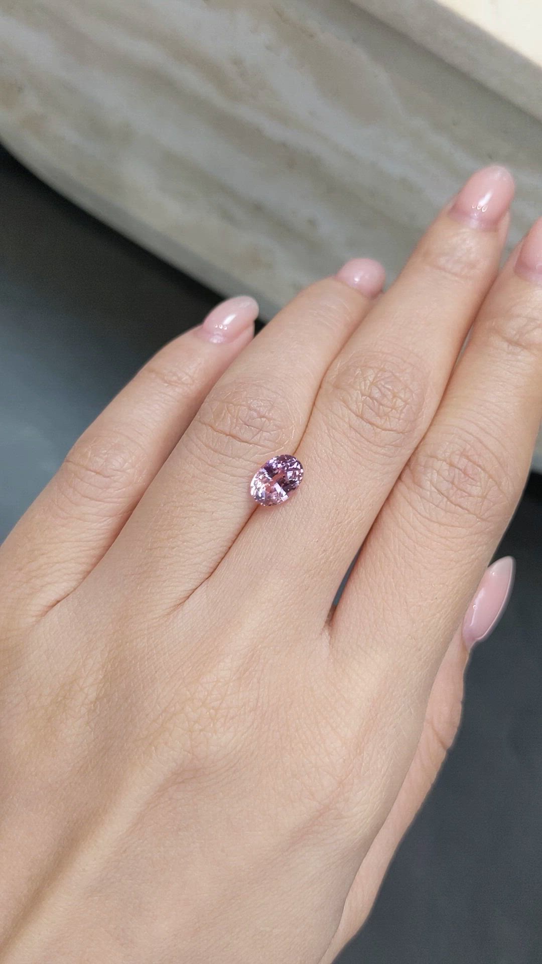 1.88 Ct. Purplish Pink Sapphire from Madagascar Size Video