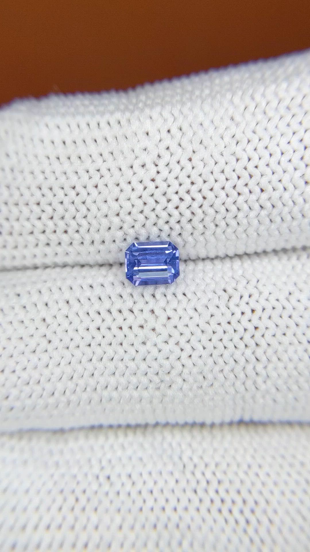 0.54 Ct. Bluish Purple Sapphire from Ceylon (Sri Lanka) Size Video