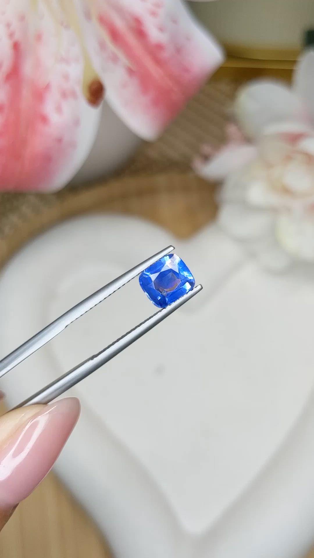 1.99 Ct. Blue Sapphire from Ceylon (Sri Lanka) Size Video