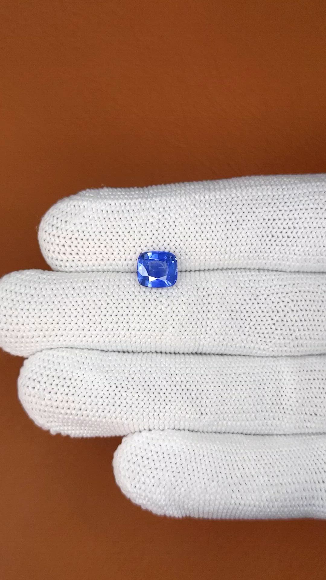 1.99 Ct. Blue Sapphire from Ceylon (Sri Lanka) Size Video