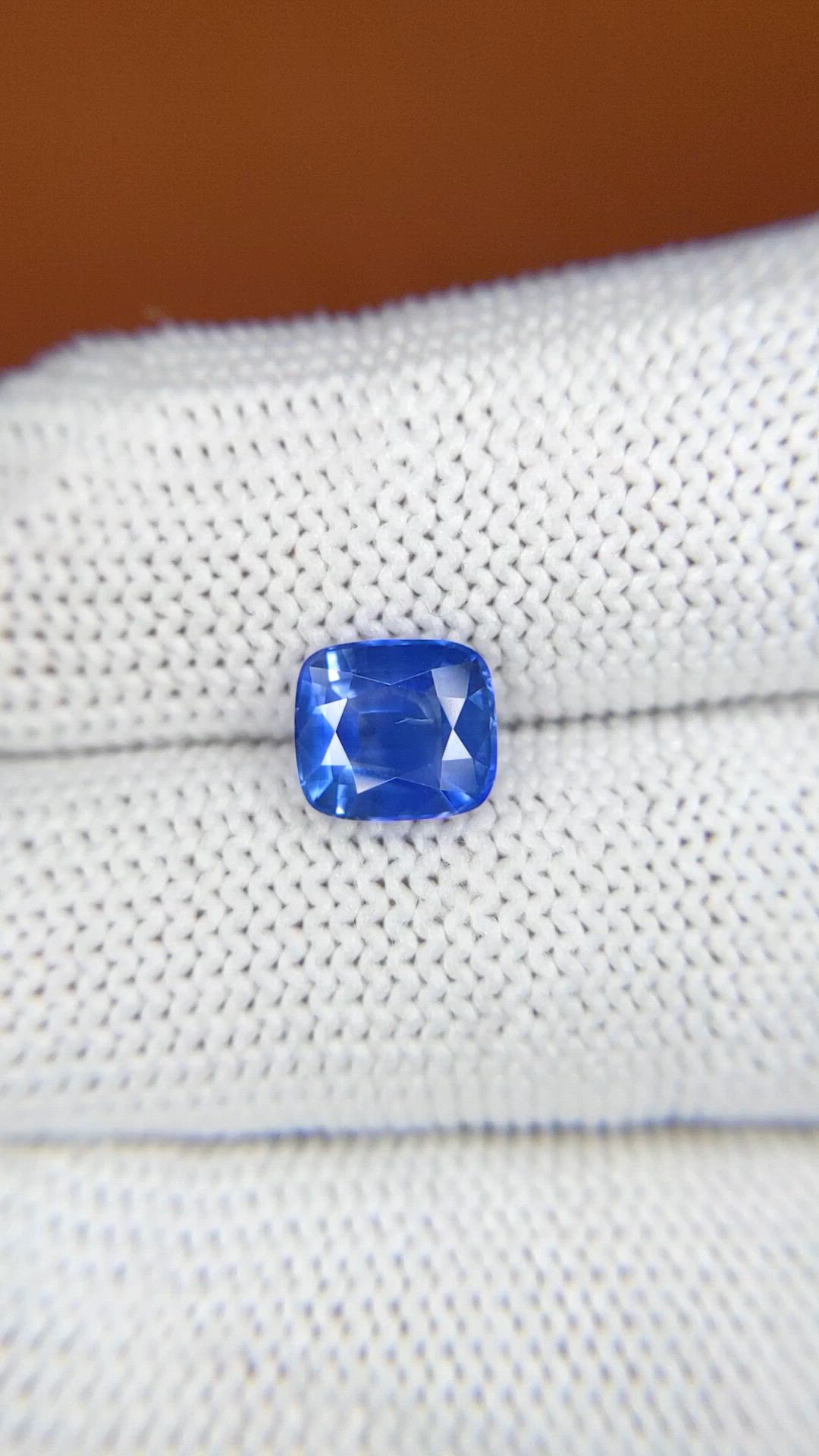 1.99 Ct. Blue Sapphire from Ceylon (Sri Lanka) Size Video