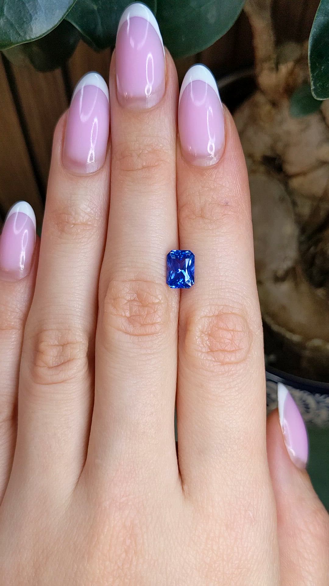 2.17 Ct. Blue Sapphire from Ceylon (Sri Lanka) Size Video