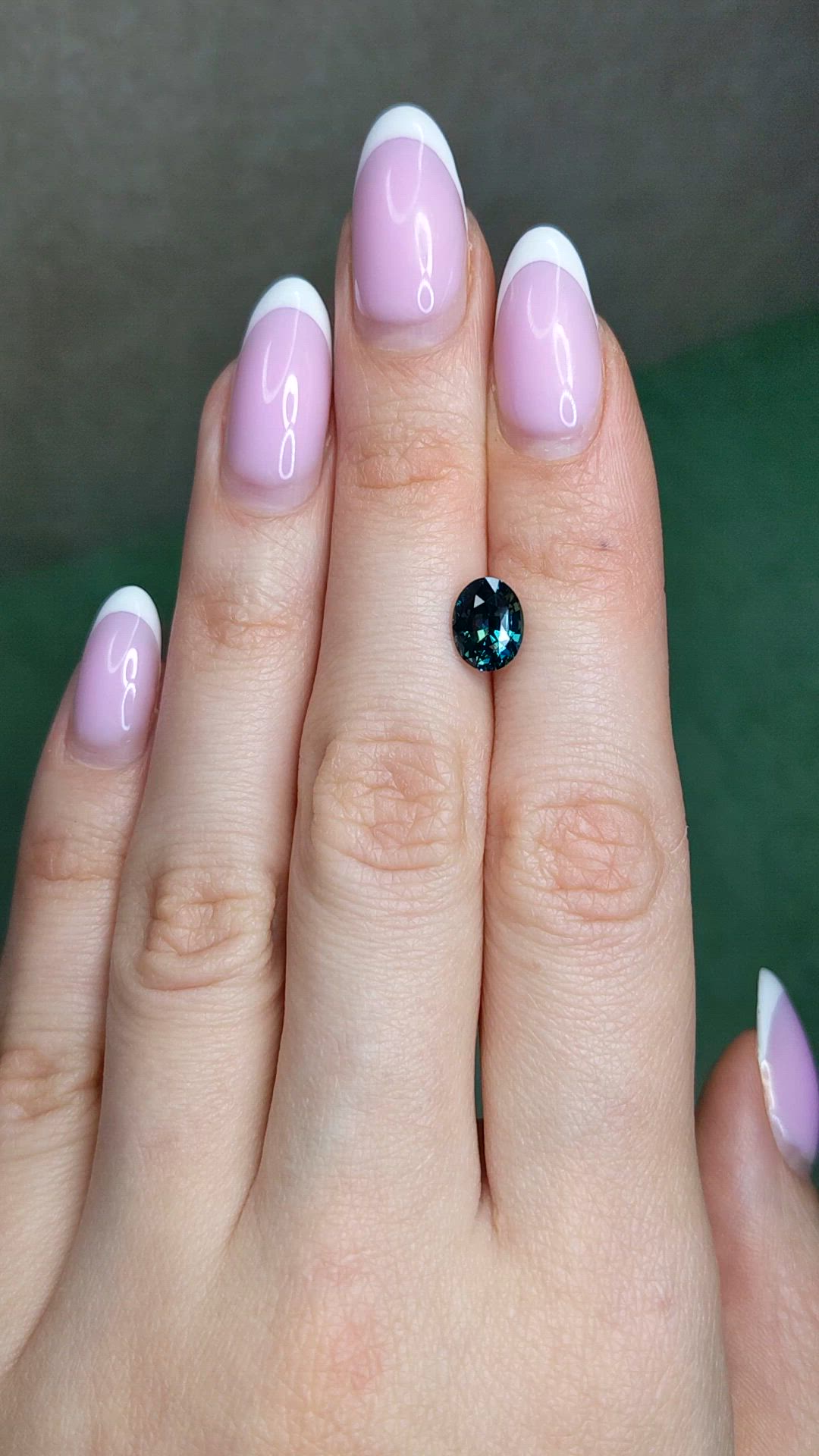 2.14 Ct. Greenish Blue Sapphire from Madagascar Size Video