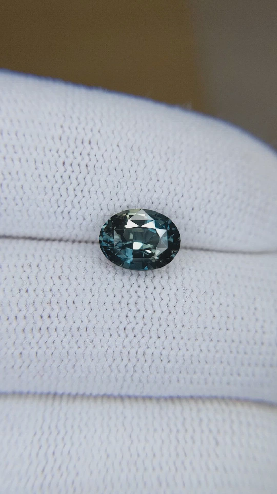 2.14 Ct. Greenish Blue Sapphire from Madagascar Size Video