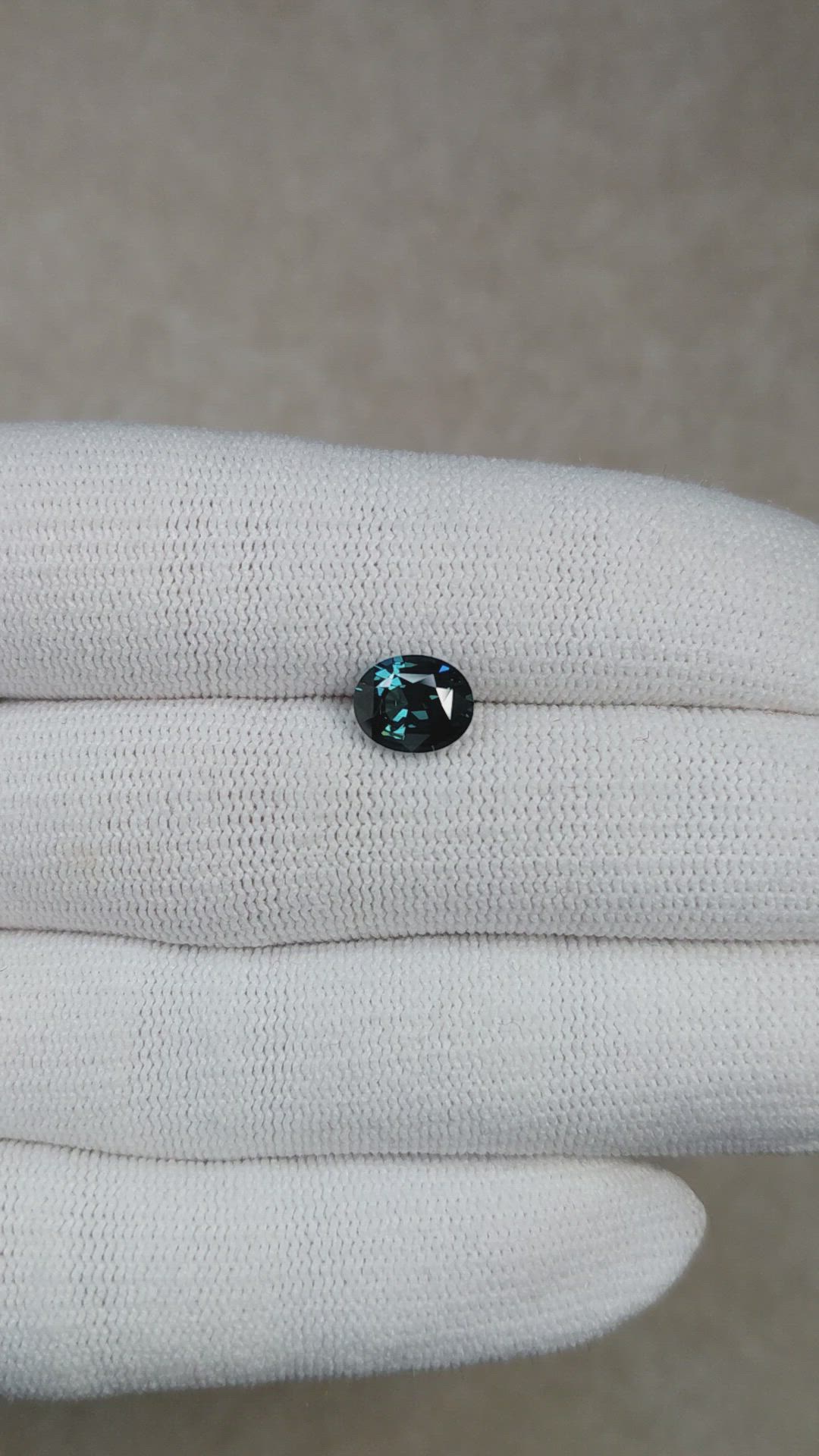 2.04 Ct. Greenish Blue Sapphire from Madagascar Size Video