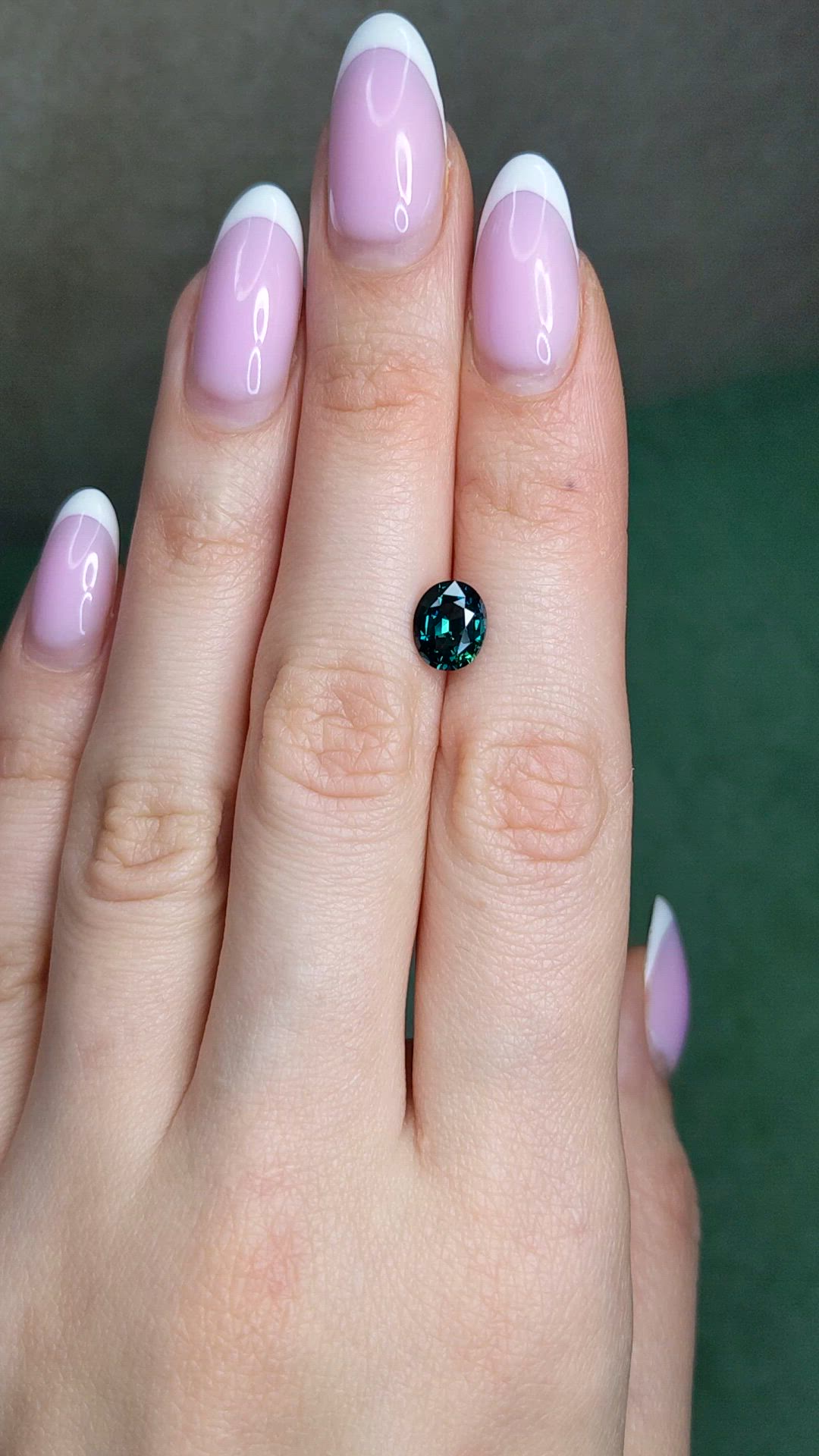 2.04 Ct. Greenish Blue Sapphire from Madagascar Size Video