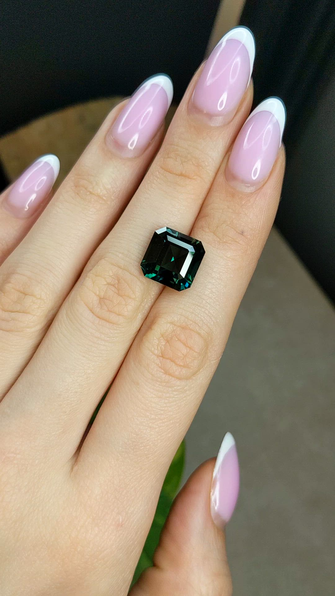 11.52 Ct. Bluish Green Sapphire from Madagascar Size Video