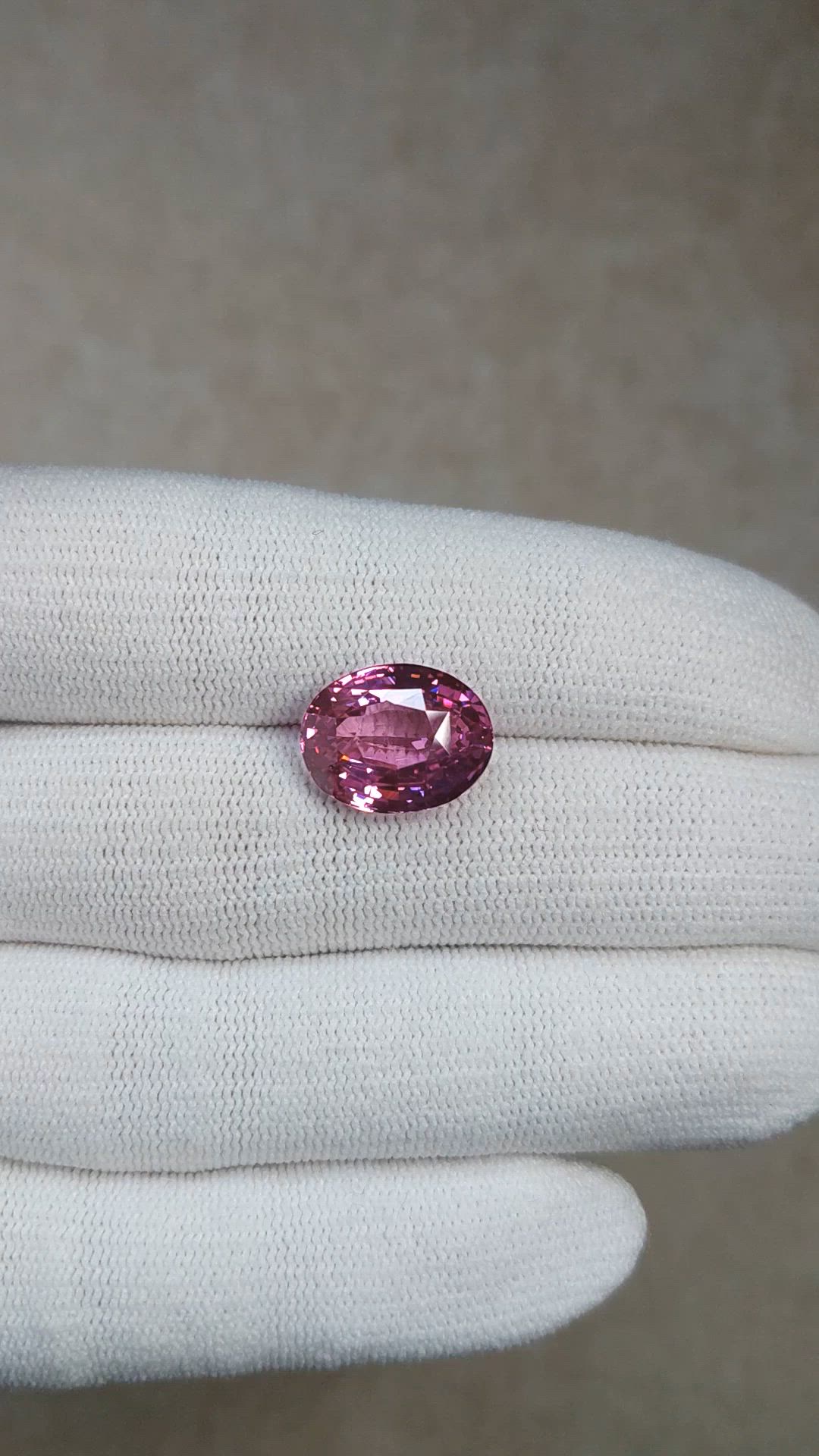 10.00 Ct. Purplish Pink Sapphire from Madagascar Size Video