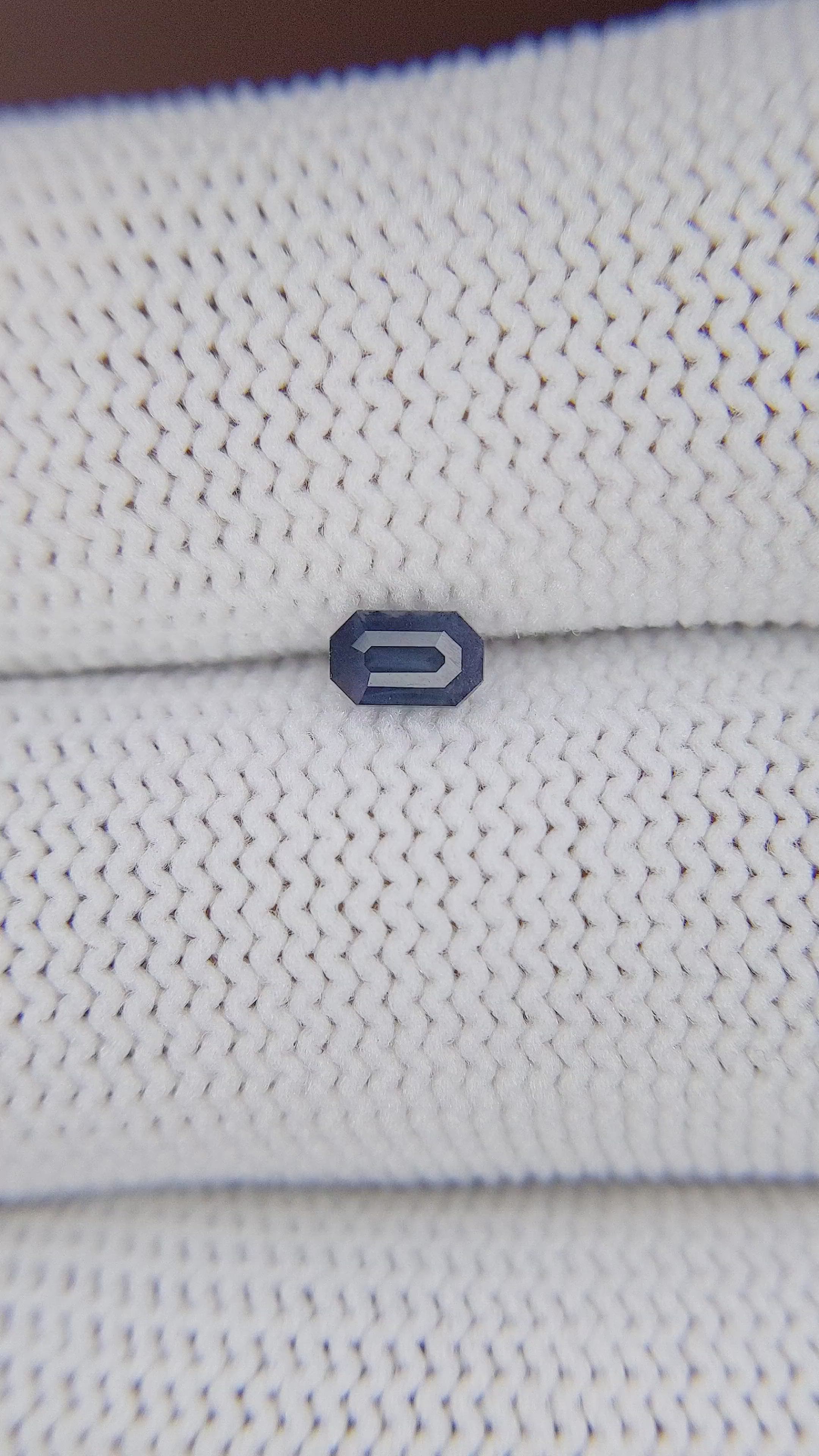 0.38 Ct. Purplish Blue Sapphire from Tanzania Size Video