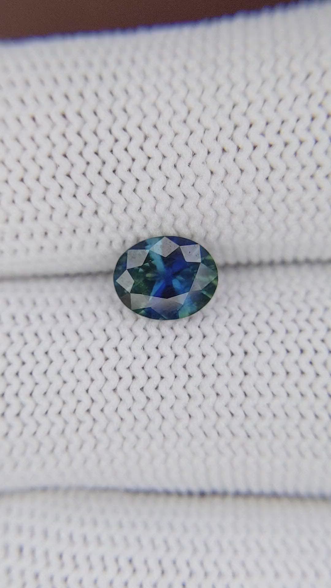 1.35 Ct. Bi Color / Parti Sapphire from Madagascar Size Video