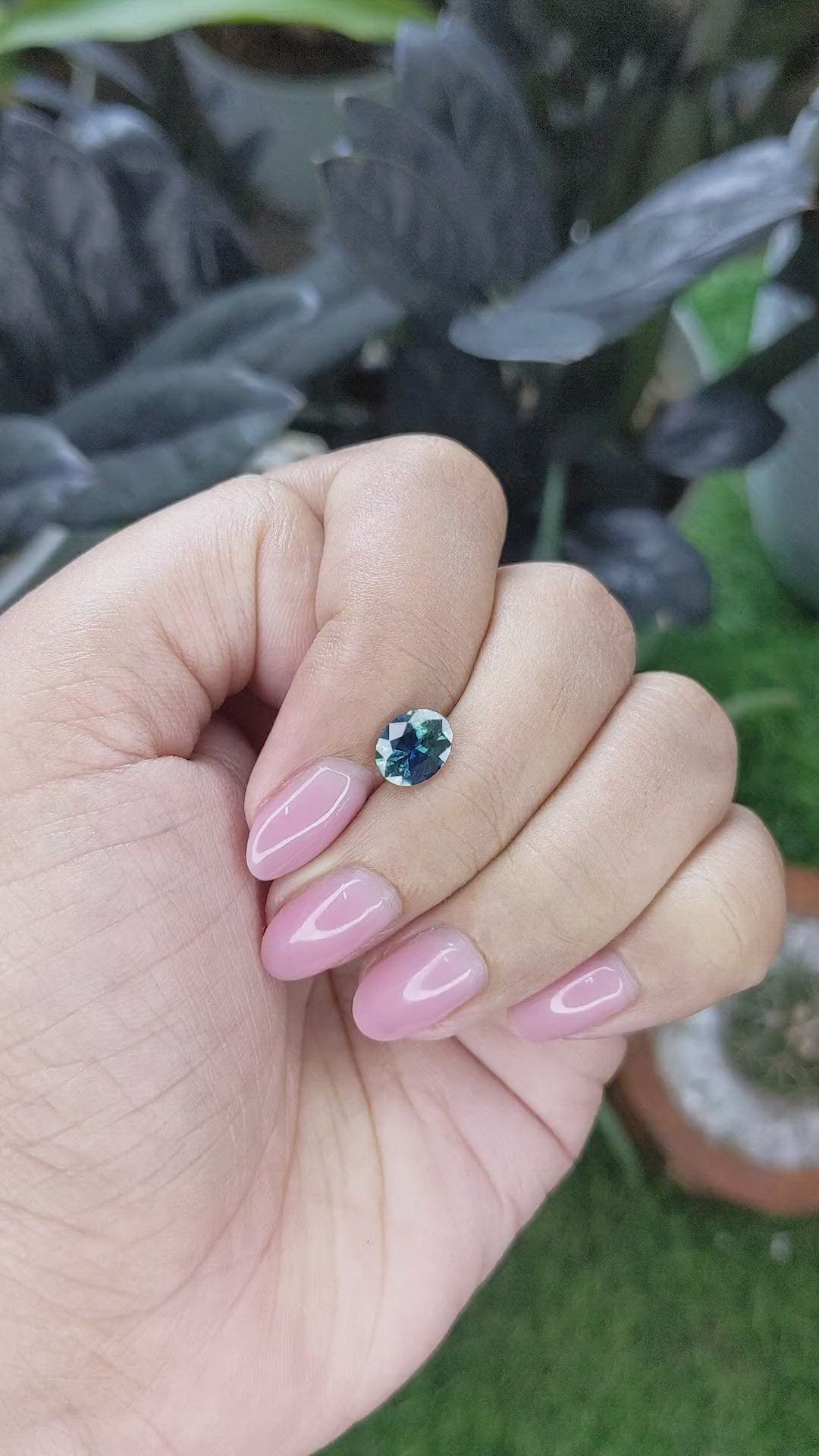 1.35 Ct. Bi Color / Parti Sapphire from Madagascar Size Video
