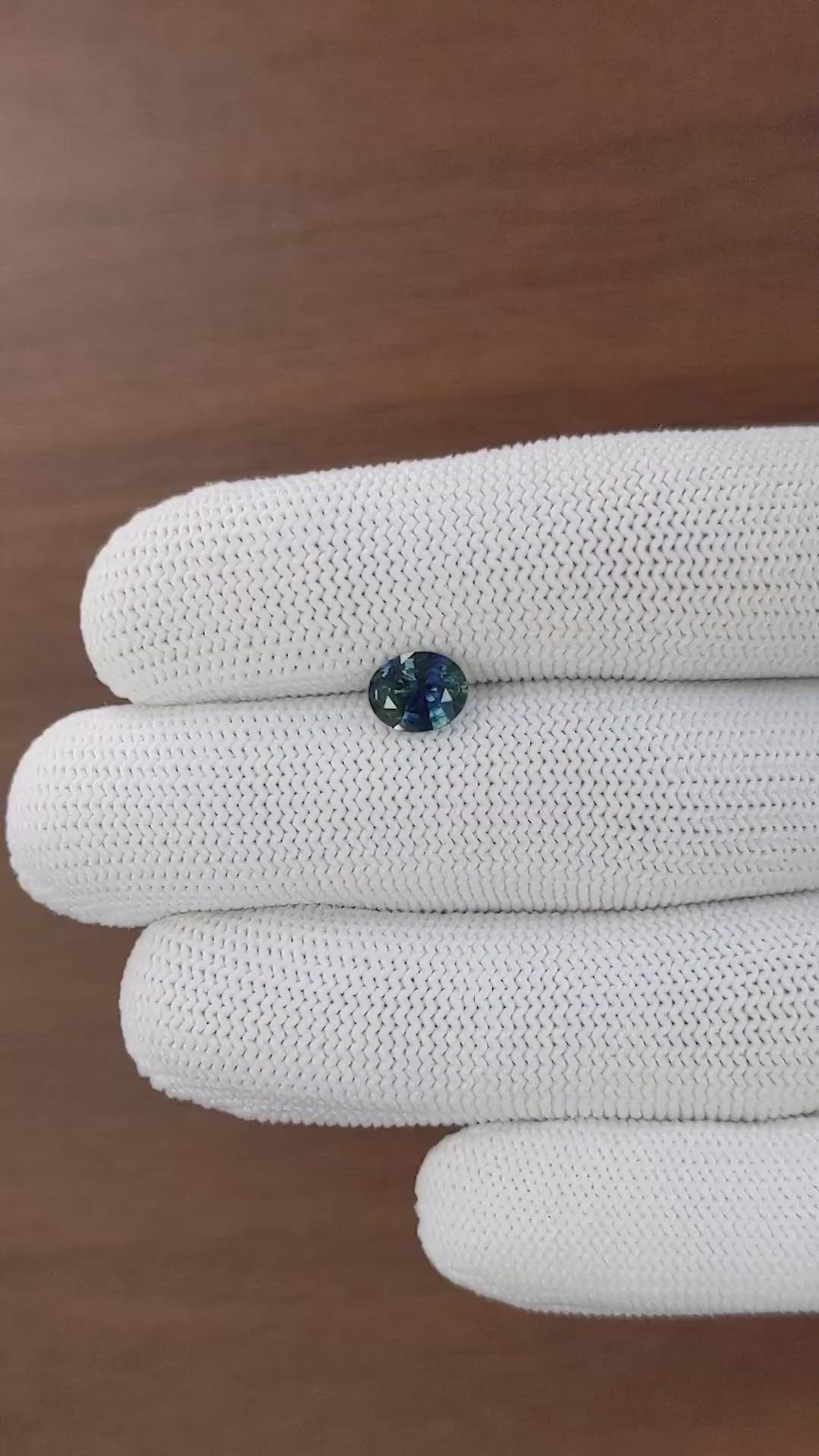 1.35 Ct. Bi Color / Parti Sapphire from Madagascar Size Video
