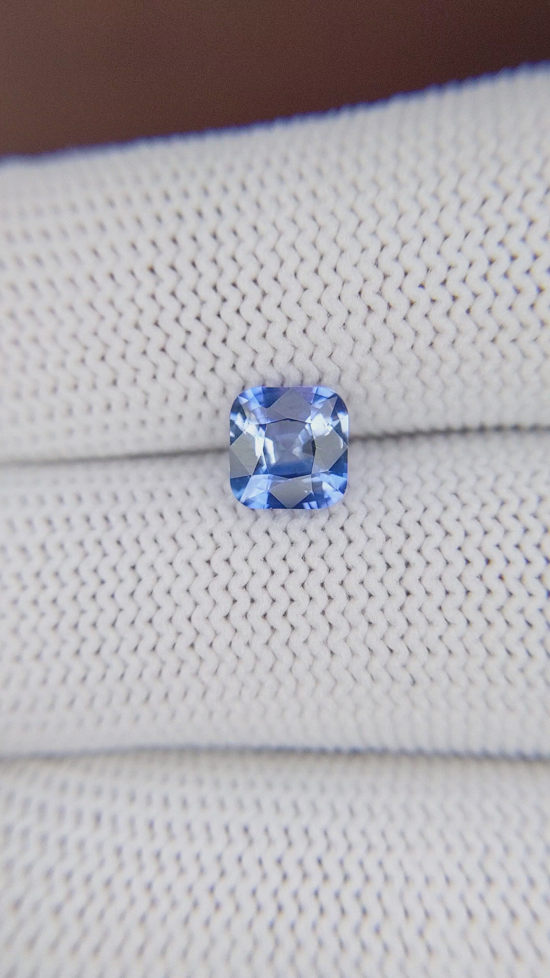 1.50 Ct. Blue Sapphire from Ceylon (Sri Lanka) Size Video