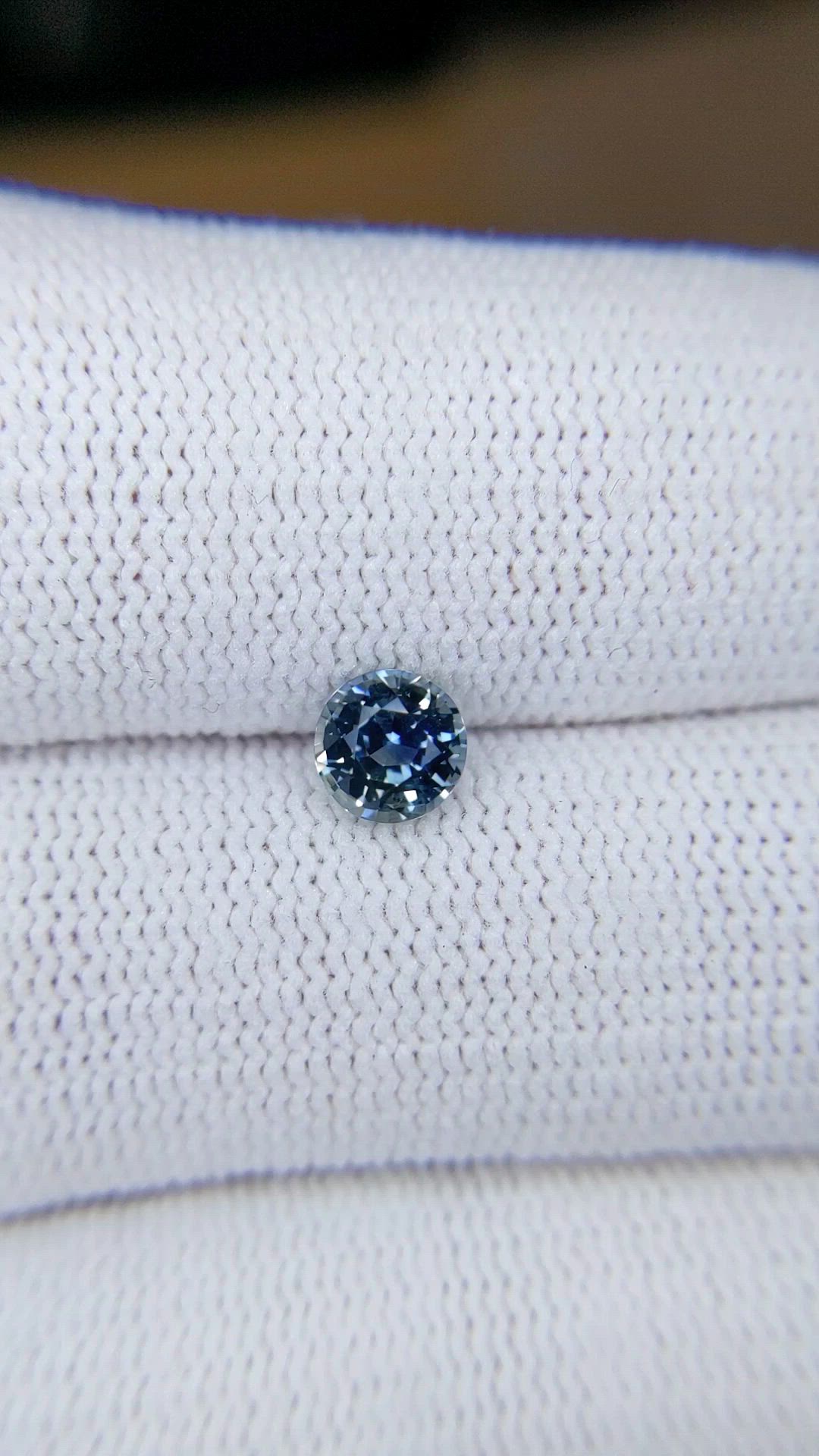 0.93 Ct. Greenish Blue Sapphire from Montana Size Video