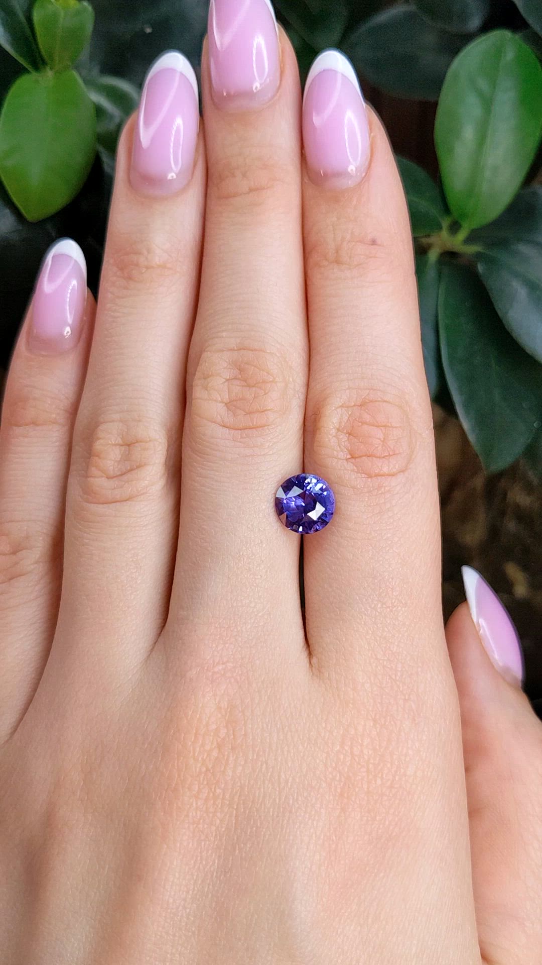 3.13 Ct. Violet Sapphire from Ceylon (Sri Lanka) Size Video