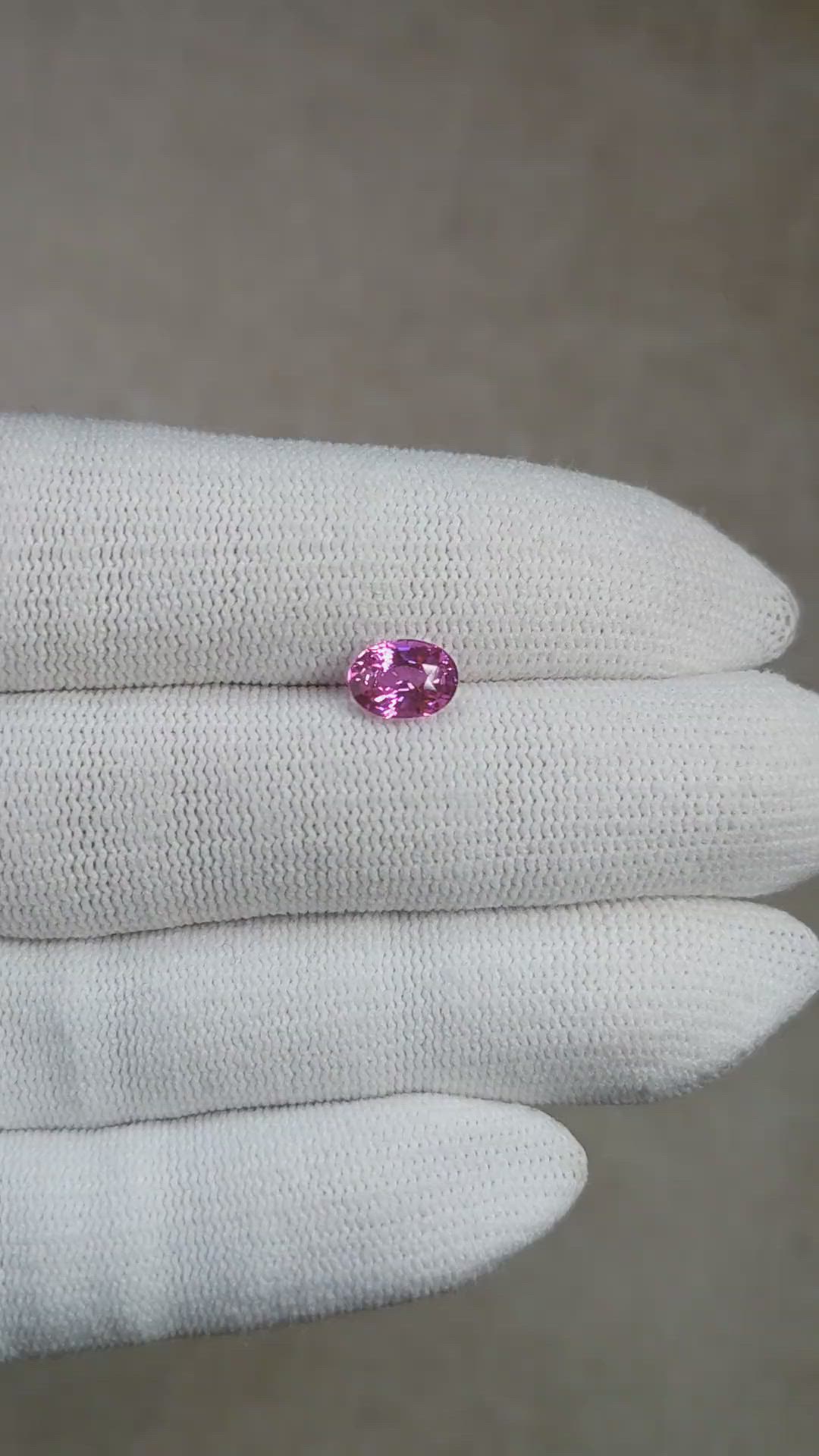 1.54 Ct. Pink Sapphire from Madagascar Size Video