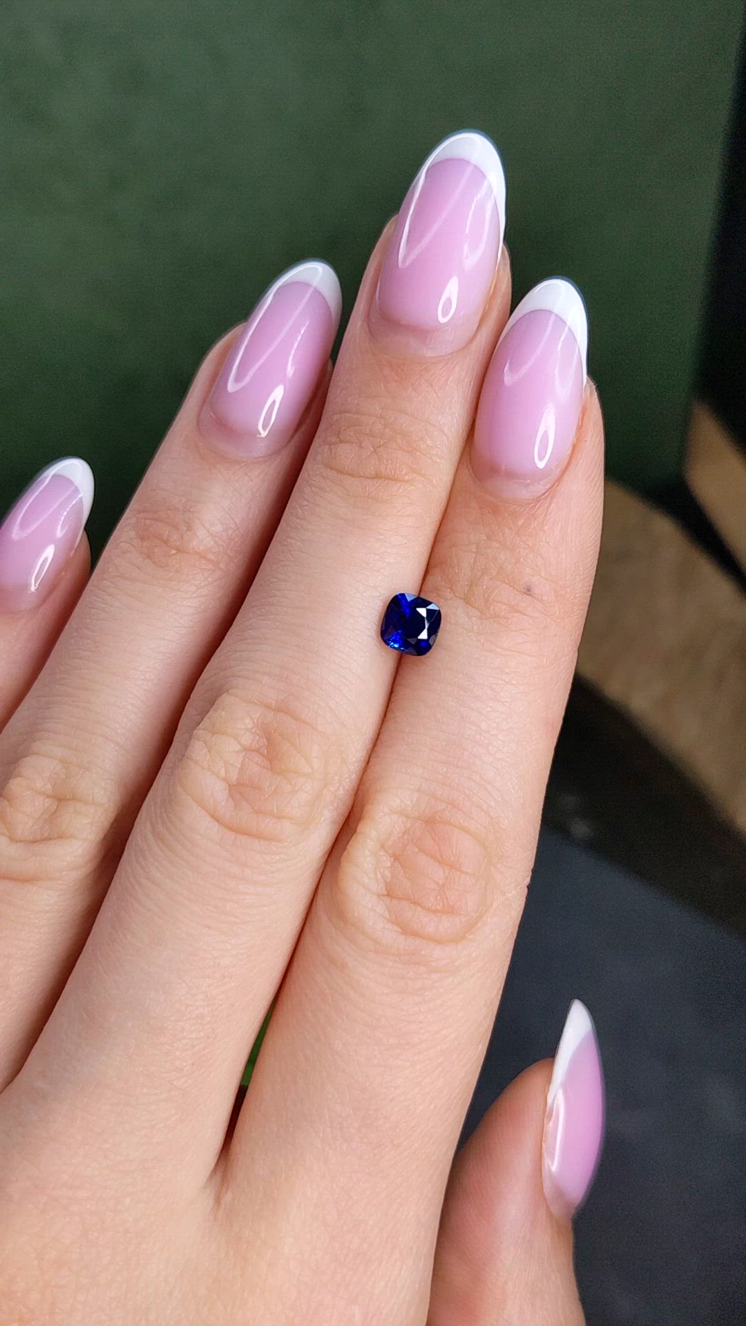 1.06 Ct. Blue Sapphire from Ceylon (Sri Lanka) Size Video