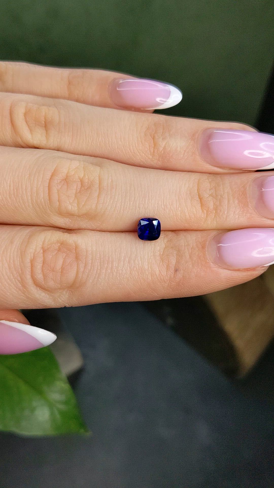 1.06 Ct. Blue Sapphire from Ceylon (Sri Lanka) Size Video