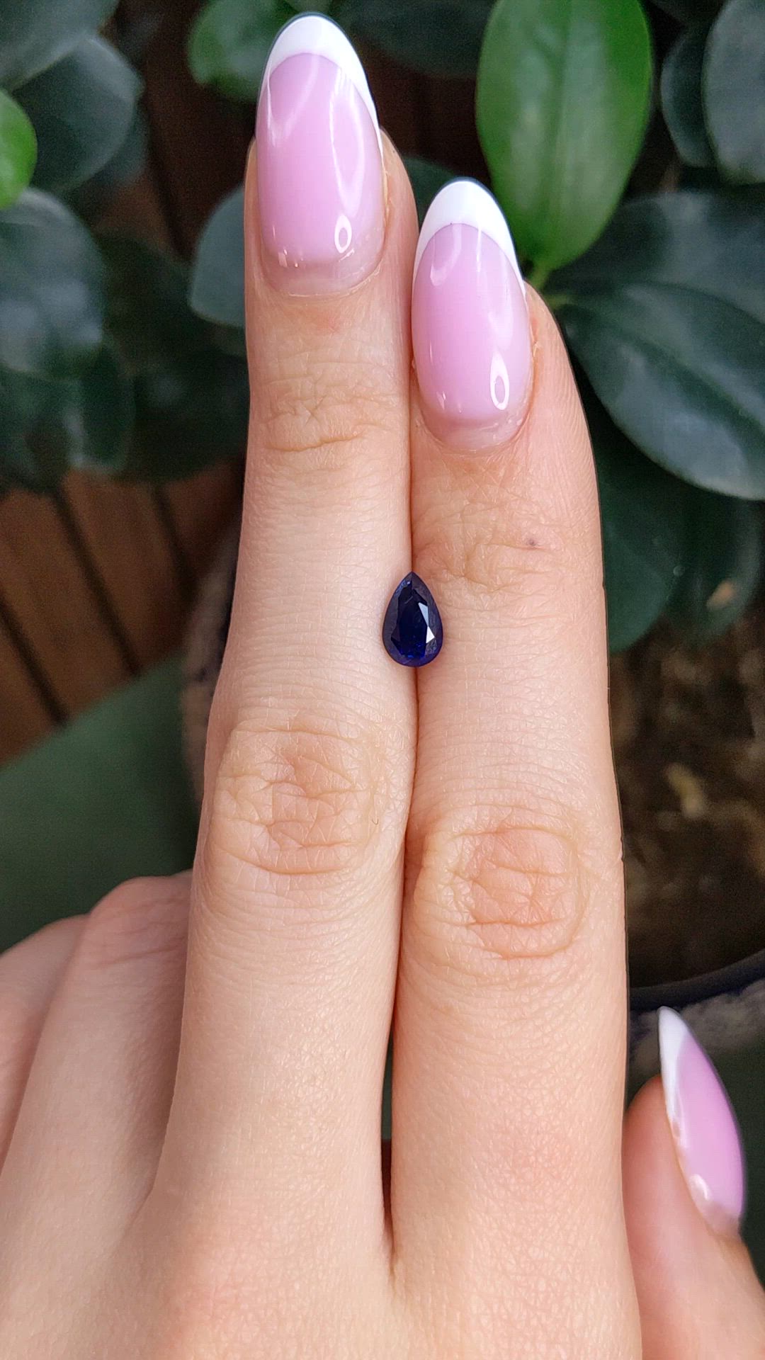 1.33 Ct. Blue Sapphire from Ceylon (Sri Lanka) Size Video