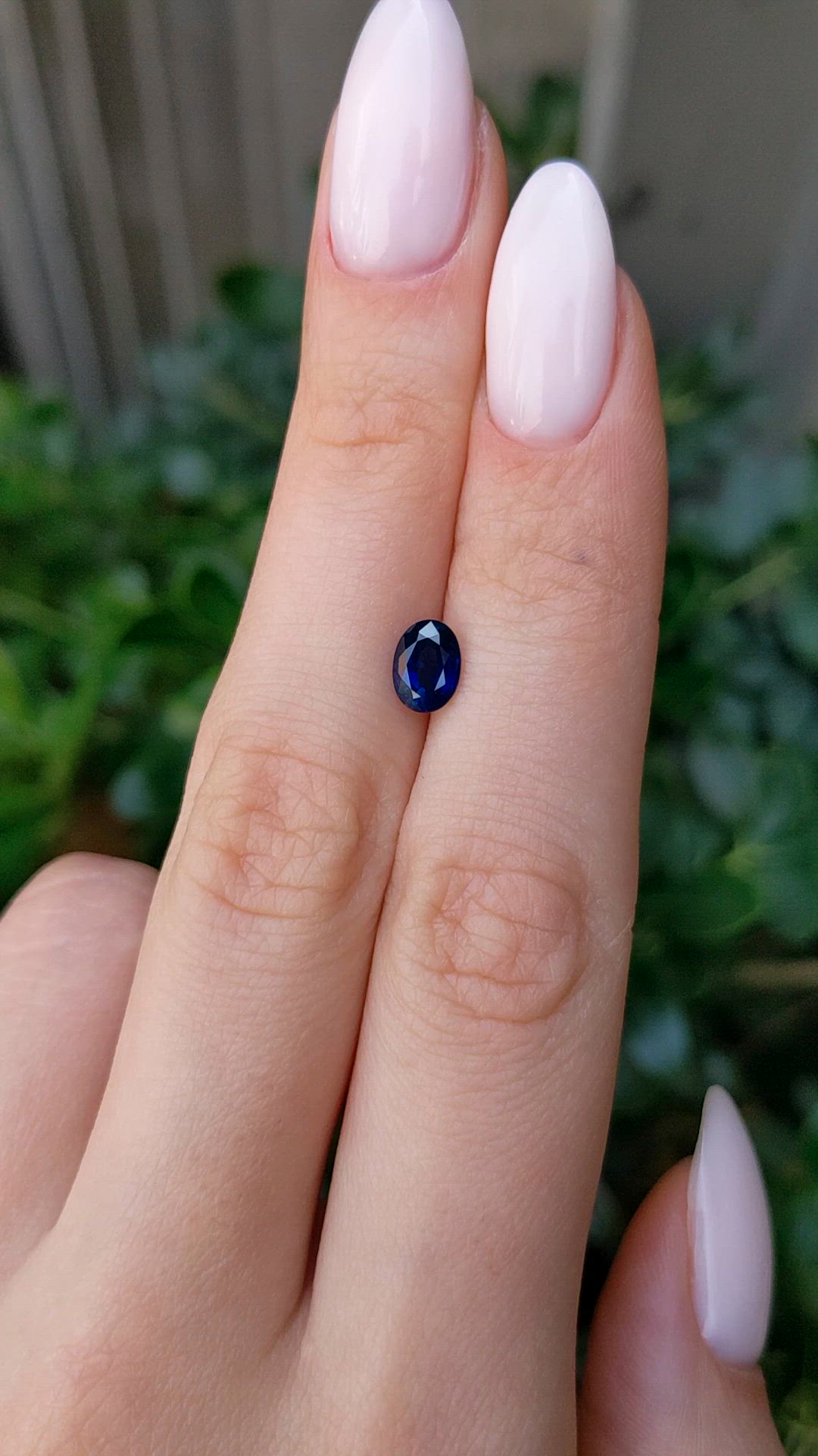 1.11 Ct. Blue Sapphire from Ceylon (Sri Lanka) Size Video