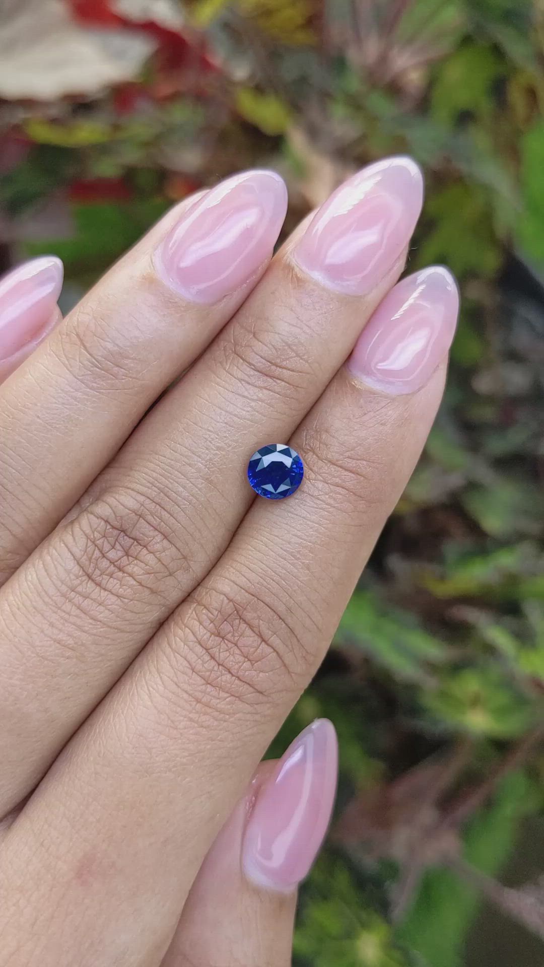 1.20 Ct. Blue Sapphire from Ceylon (Sri Lanka) Size Video