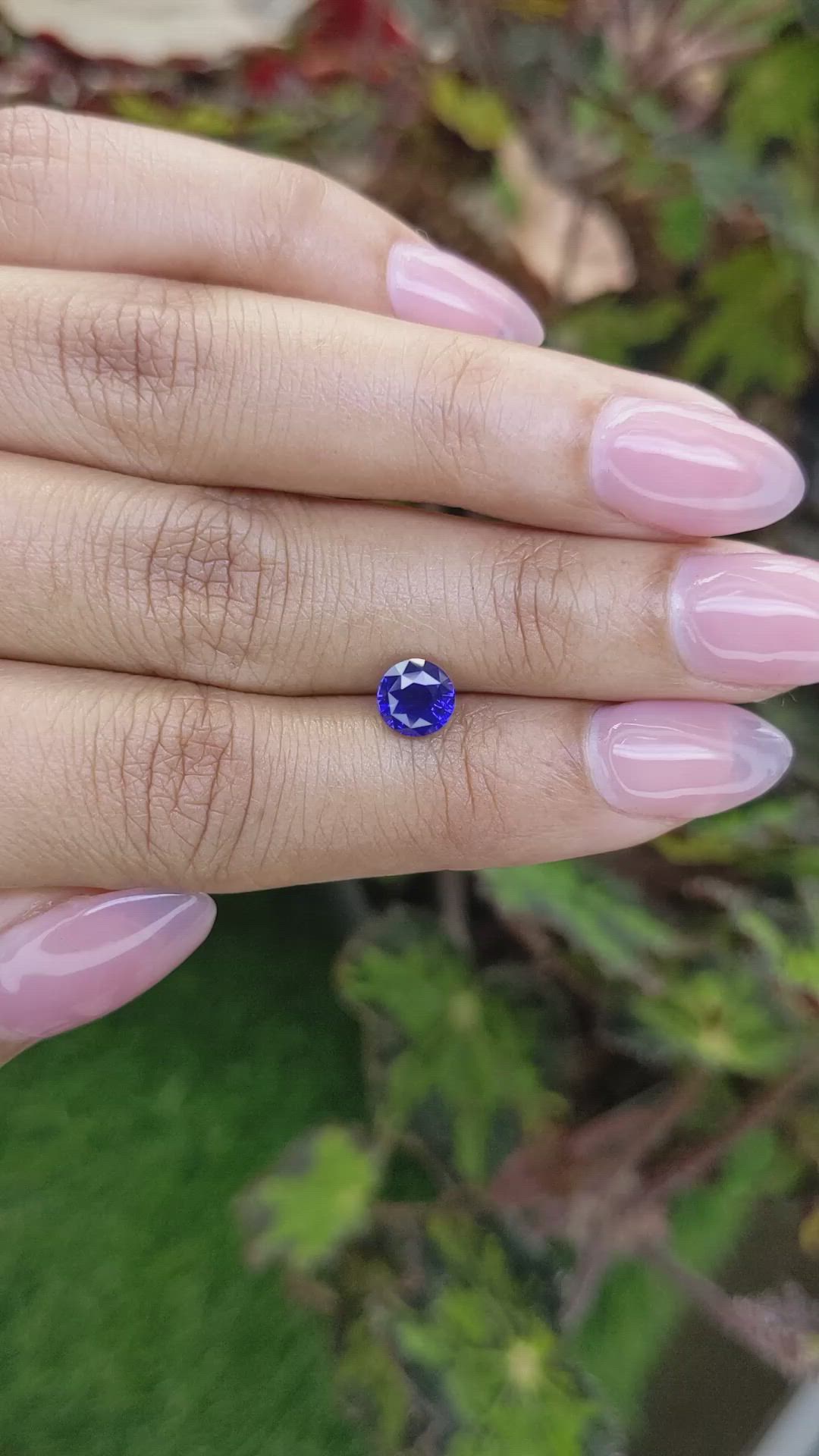 1.20 Ct. Blue Sapphire from Ceylon (Sri Lanka) Size Video