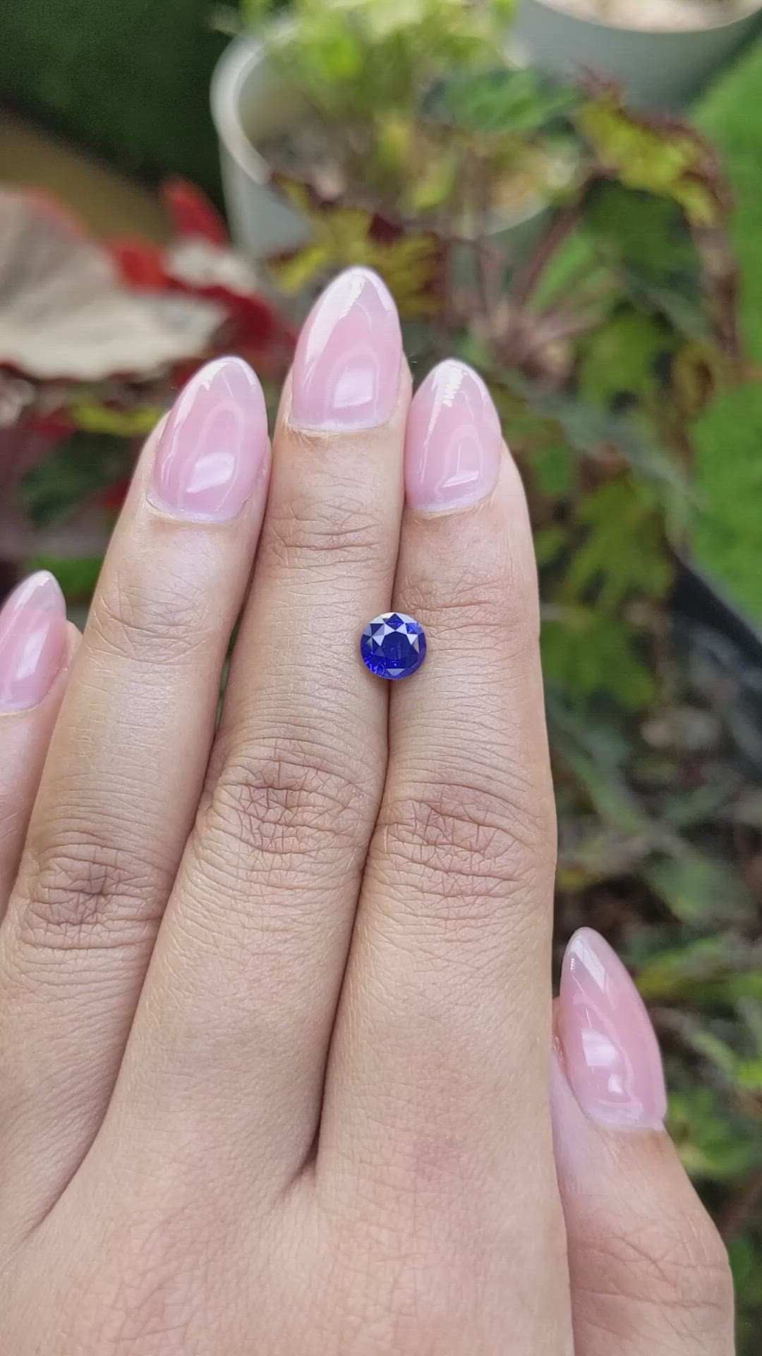 1.20 Ct. Blue Sapphire from Ceylon (Sri Lanka) Size Video