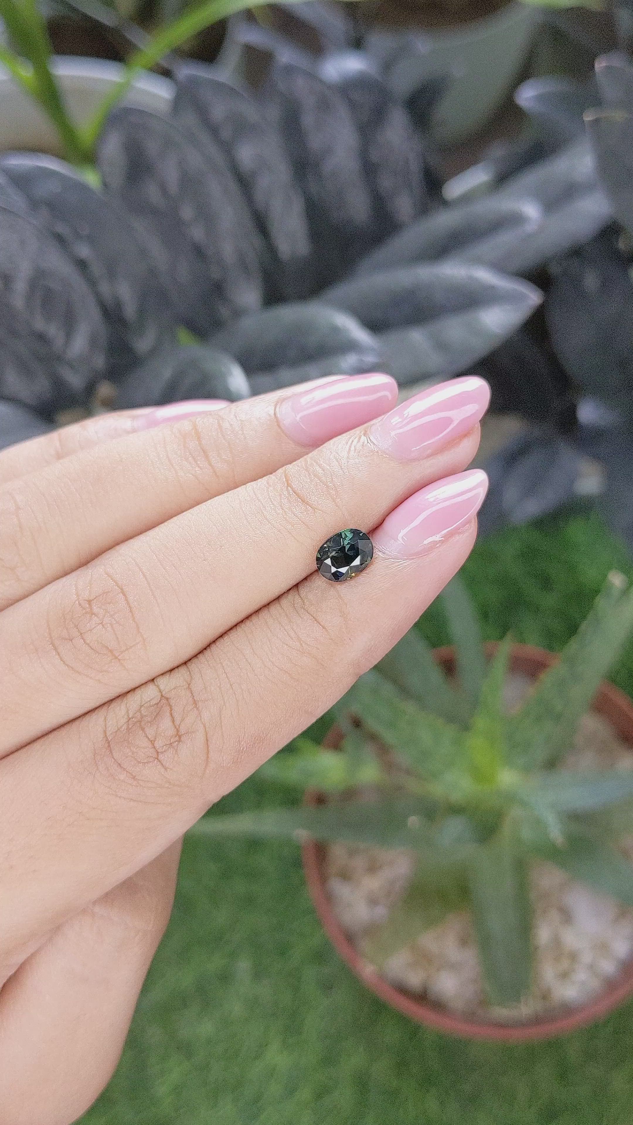 1.12 Ct. Bi Color / Parti Sapphire from Madagascar Size Video
