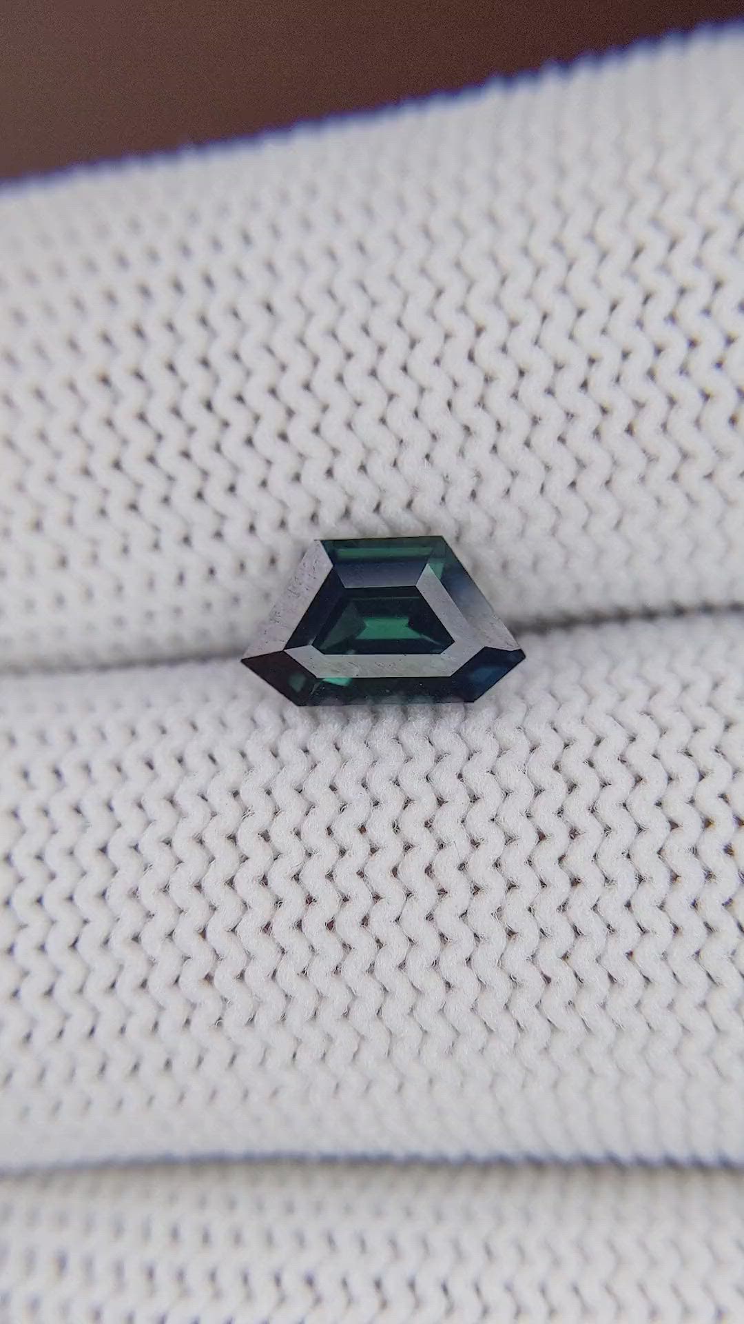 1.72 Ct. Bluish Green Sapphire from Madagascar Size Video
