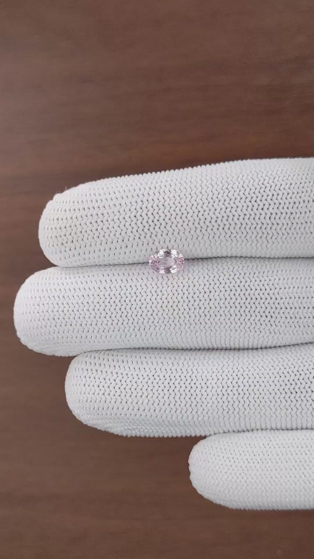 1.00 Ct. Pink Sapphire from Madagascar Size Video