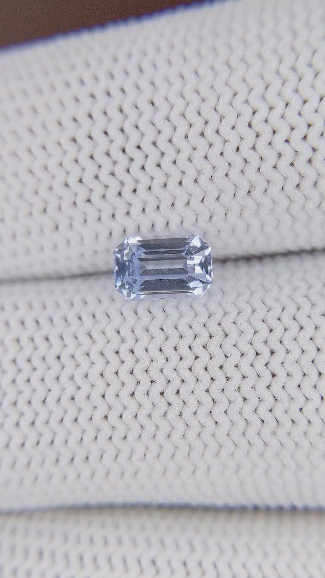 1.22 Ct. Blue Sapphire from Ceylon (Sri Lanka) Size Video